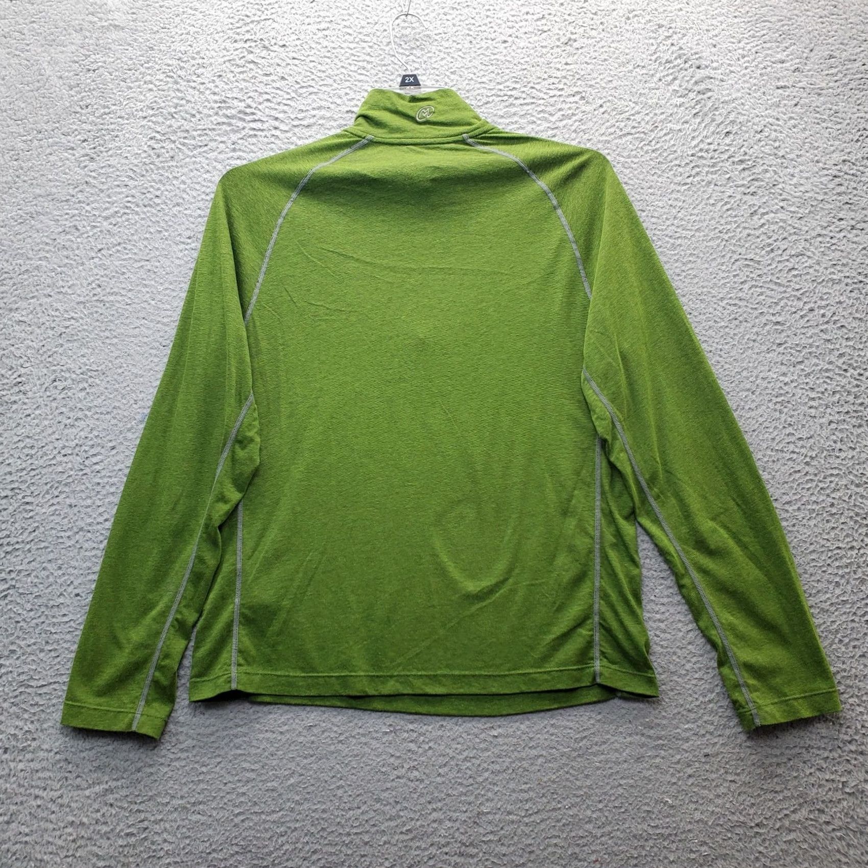 Vintage Cloudveil Active Shirt Mens M Green Cotton Long Sleeve Mock Neck Pullover Size US M / EU 48-50 / 2 - 2 Thumbnail