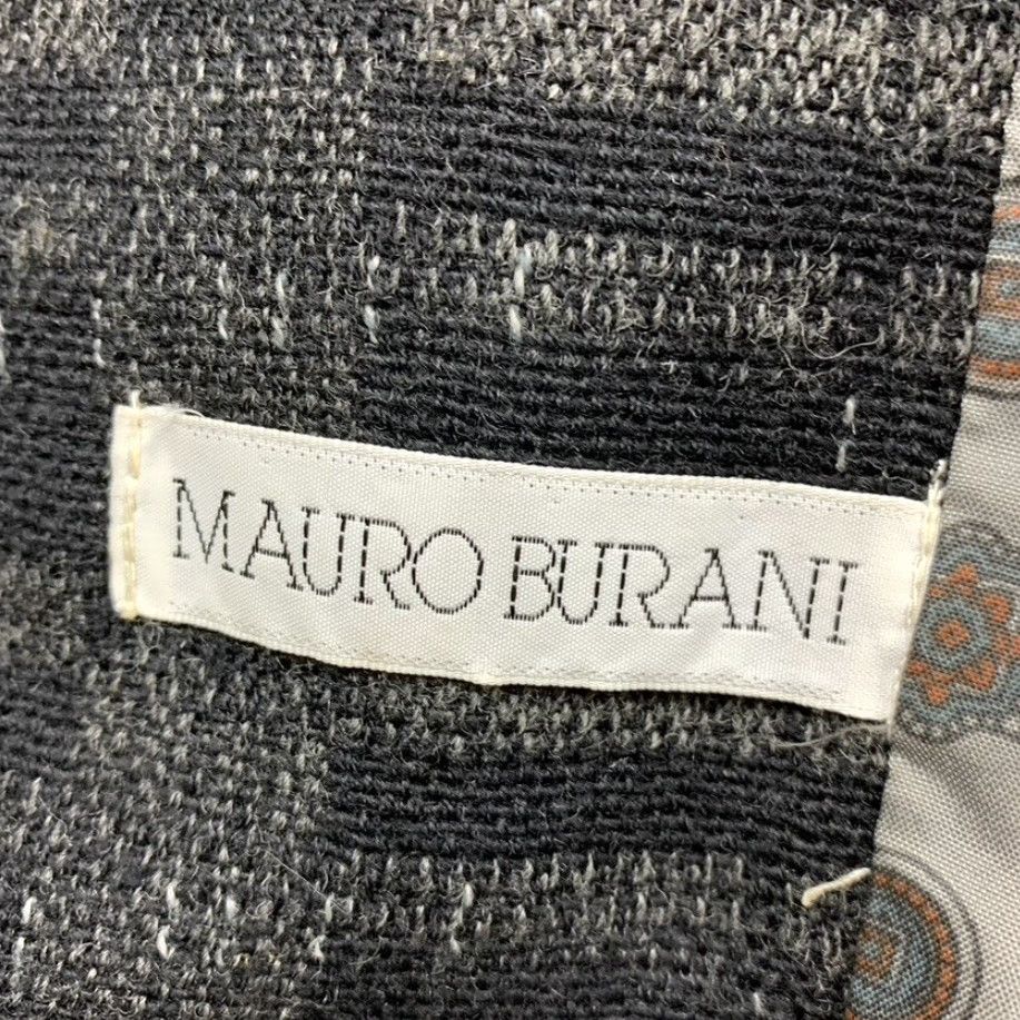 Vintage Mauro Burani Blazer Jacket Women Black/Gray Geometric Size 52 IT | 42 US, 2 Button Front, Short, Polyester, Regular, Basic Jacket Size XXL / US 16-18 / IT 52-54 - 3 Thumbnail