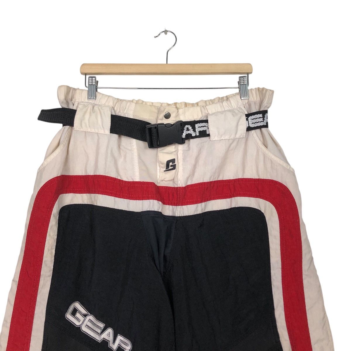 Japanese Brand 📌Vintage Biker Motor Cross Pants Full Factory Gear Big Logo Size US 34 / EU 50 - 4 Thumbnail