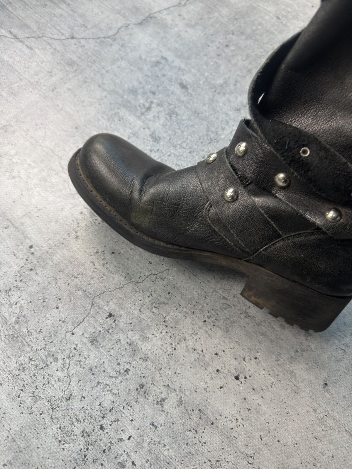 A.S.98 Rare guidi style Black Leather Boots avant garde 90s Style Size US 6.5 / EU 39-40 - 6 Thumbnail