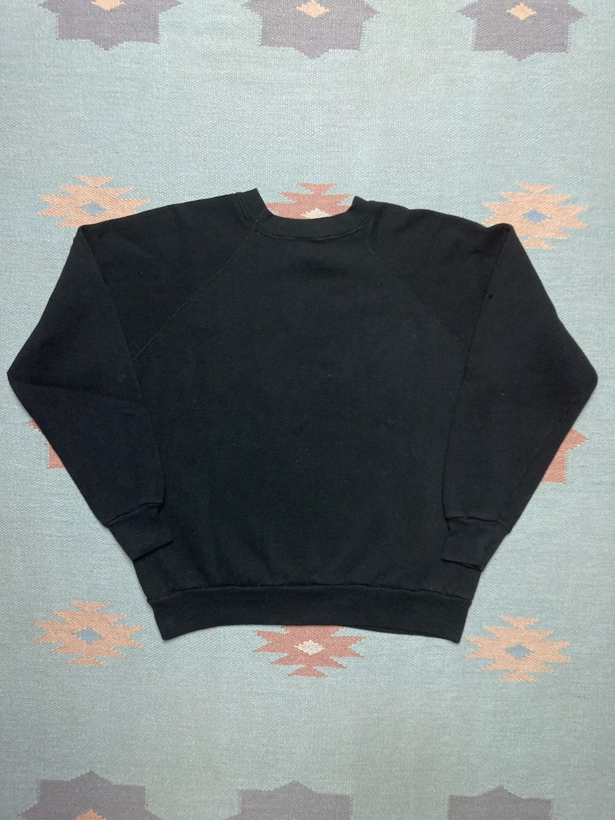 Tultex × Vintage 80s crewneck sweatshirt tultex blank black raglan USA large Size US L / EU 52-54 / 3 - 6 Thumbnail