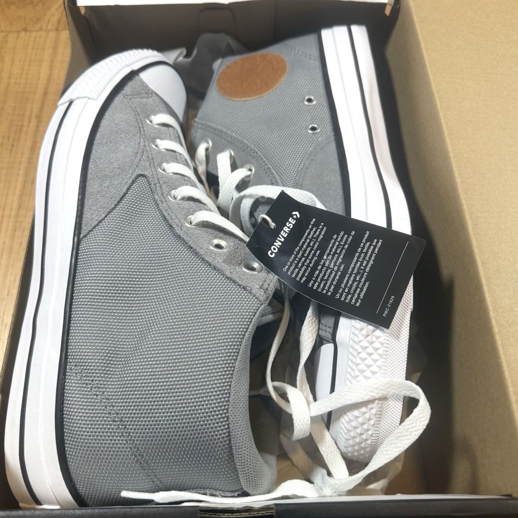 Converse Converse Chuck Taylor All Star Street Mid Mens 11.5 Multicolor Classic Sneaker Shoes CTAS Malden Street Grey Mid Top Shoe Mens 11.5 90s? Size US 12 / EU 45 - 3 Thumbnail