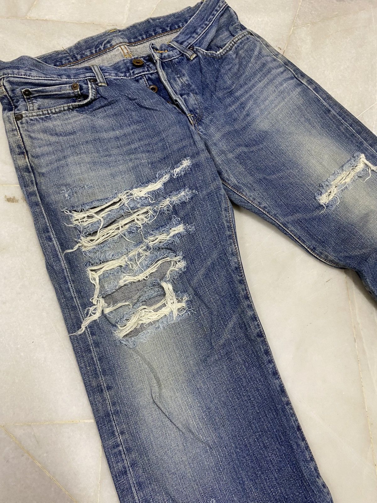 Edwin Size 30x29 Vintage Edwin Distressed Jeans Faded Pants Denim Size US 30 / EU 46 - 3 Thumbnail
