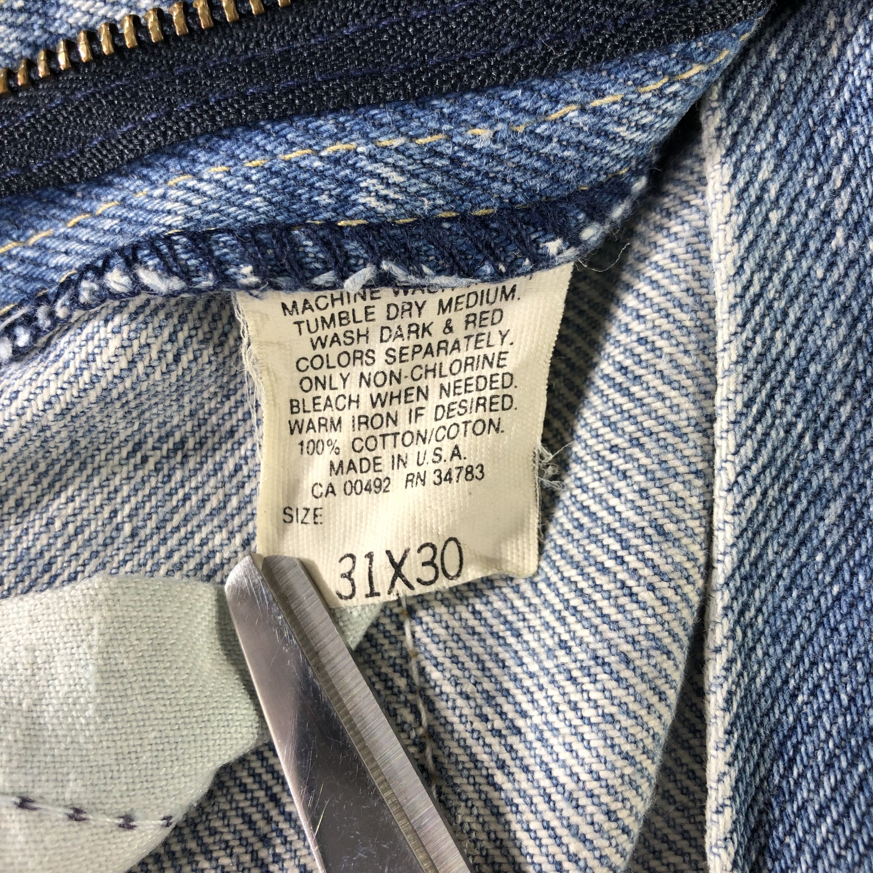 Lee × Vintage Vintage 90s Light Wash Lee Jeans-JM3255 Size US 30 / EU 46 - 10 Thumbnail