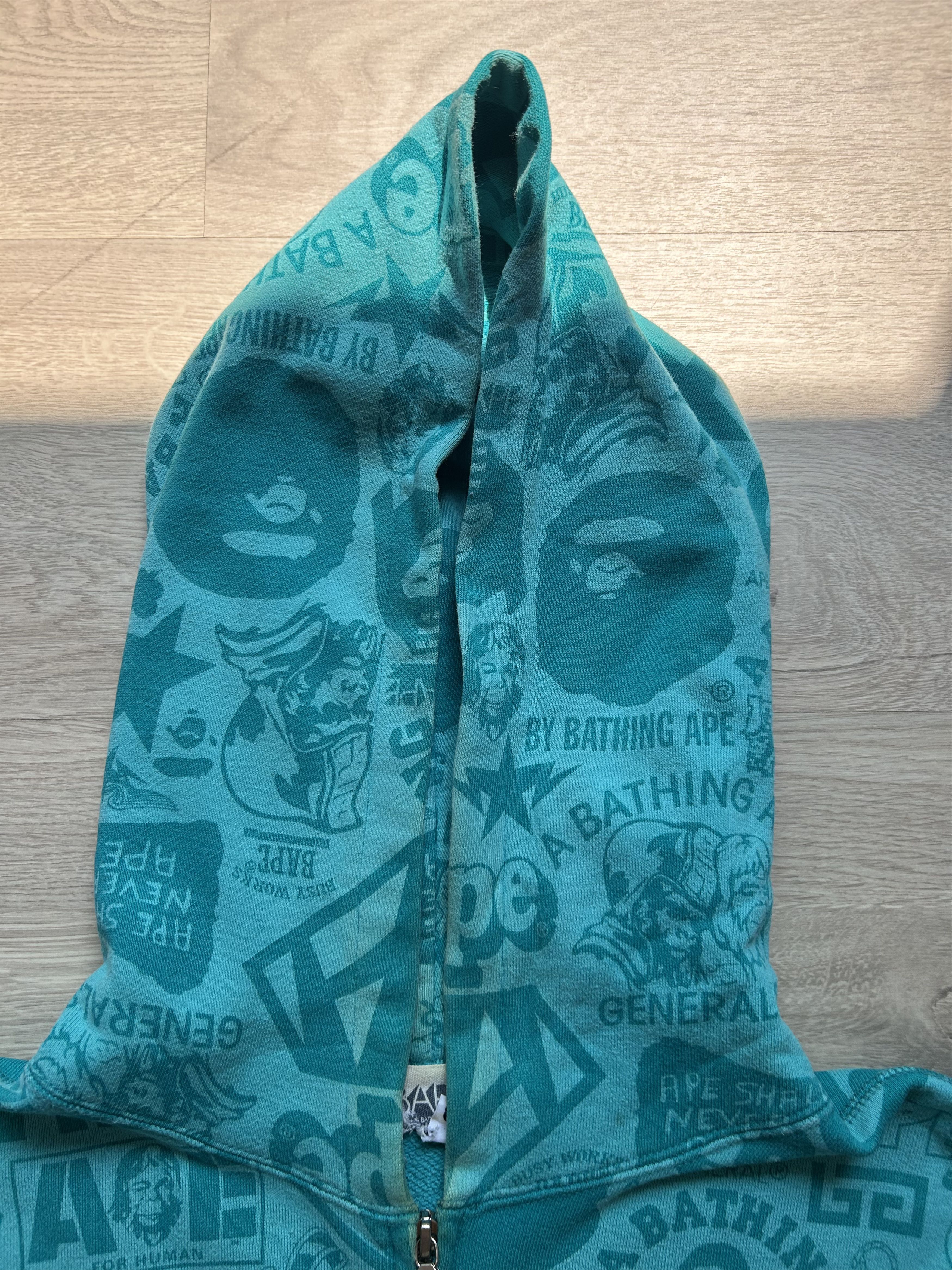 Bape A Bathing Ape Mix logo sleeveless hoodie vest [Size XL] Size US XL / EU 56 / 4 - 3 Thumbnail