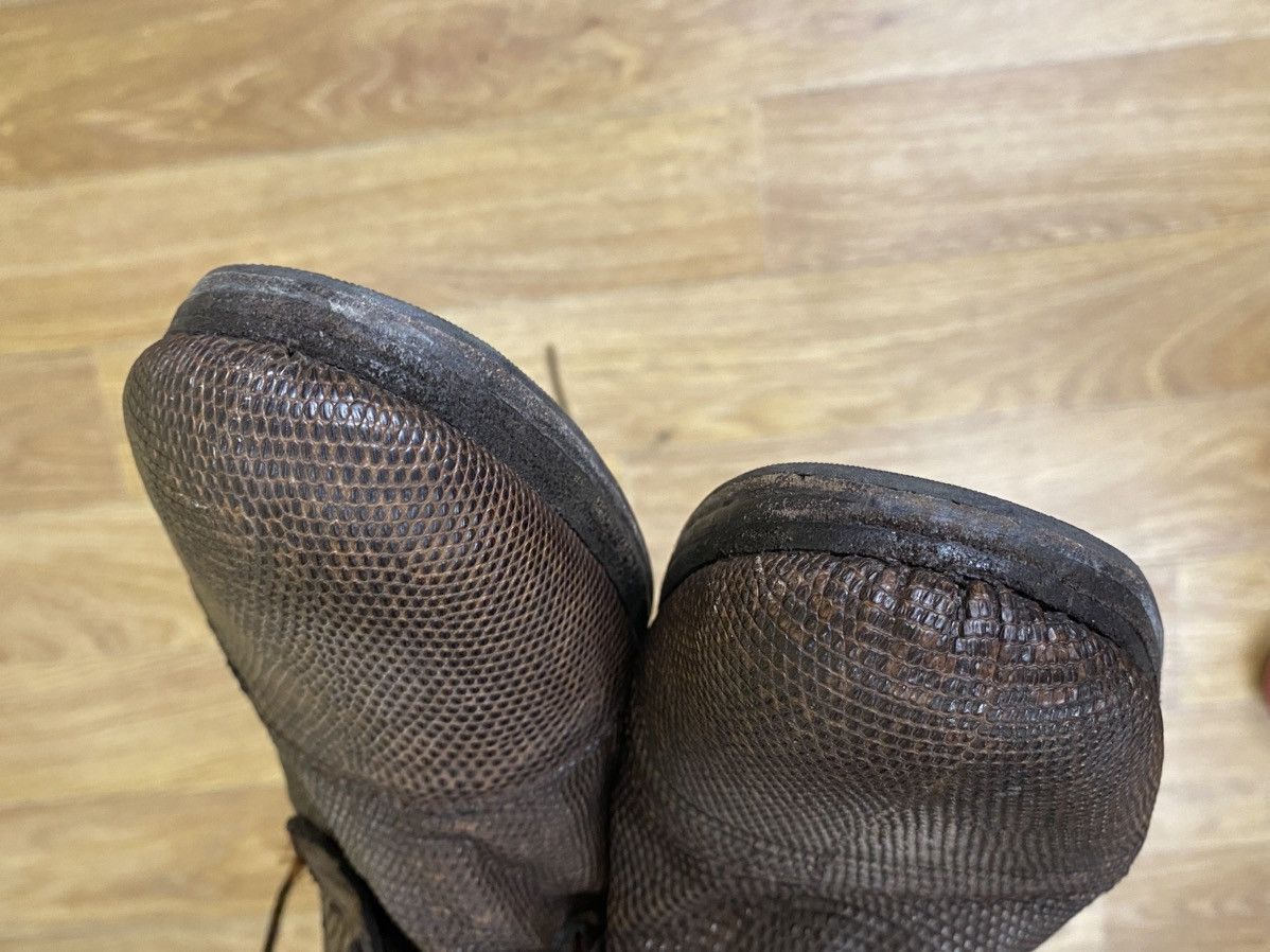 CHRISTIAN PEAU Christian Peau Hand Made Lizard Guidi Style Leather Boots Size US 6 / EU 39 - 9 Thumbnail