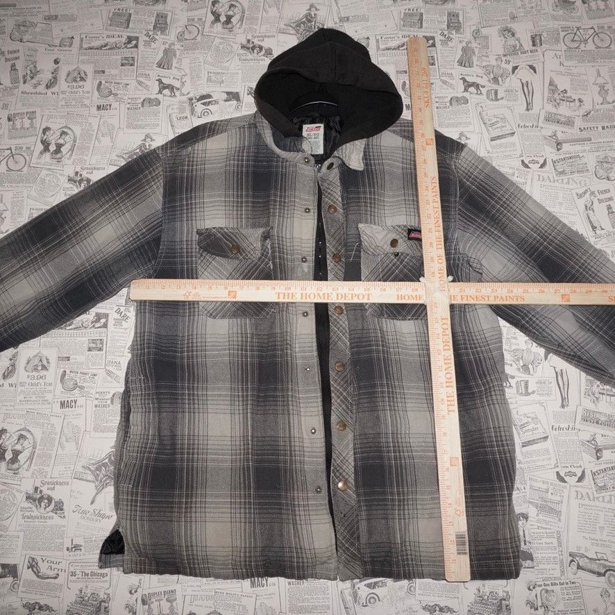 Dickies XL-Vintage Y2K genuine dickies plaid 00s workwear zip hoodie Size US XL / EU 56 / 4 - 4 Thumbnail