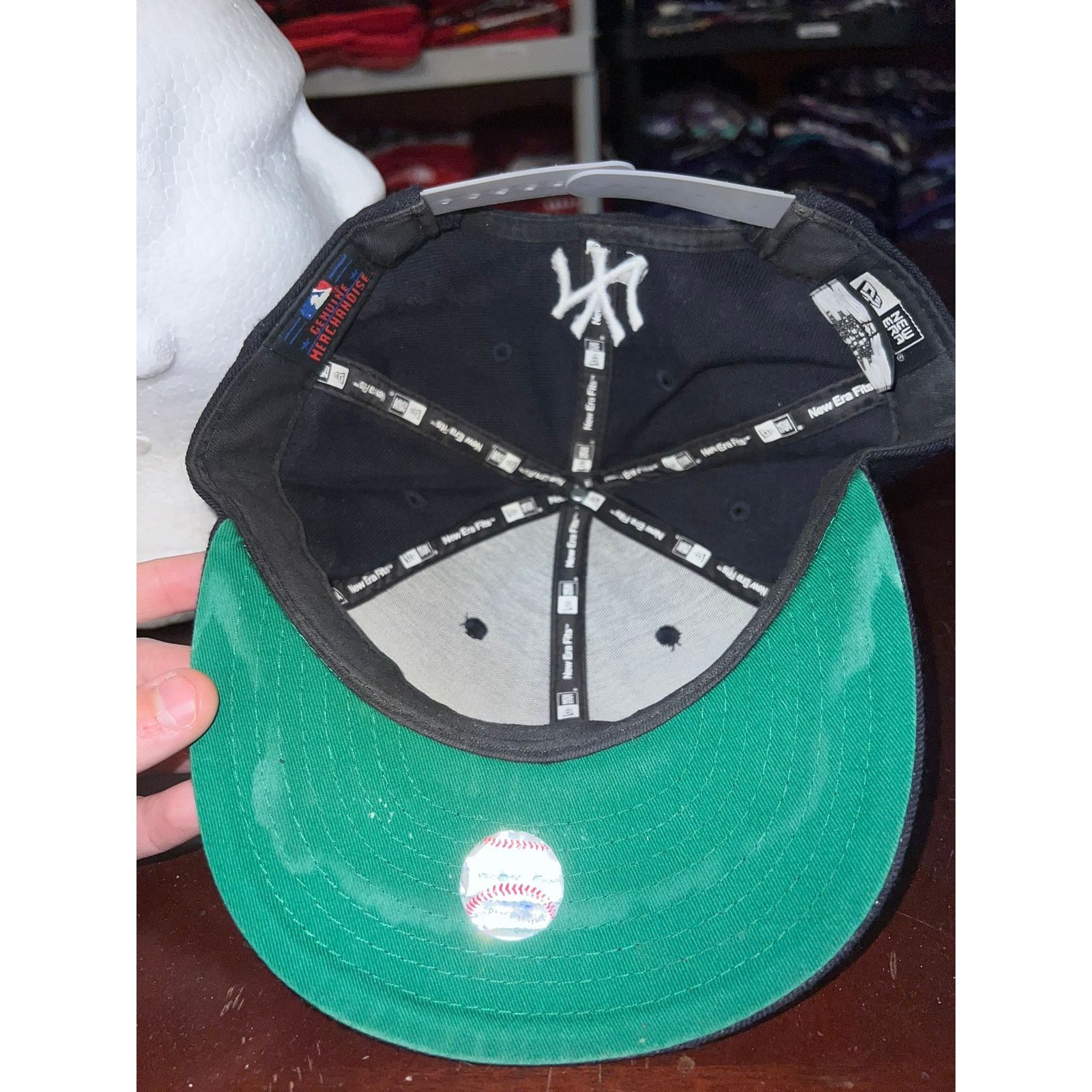 Vintage New York Yankees Hat New Era MLB Baseball Snapback Cap Faded Size ONE SIZE - 10 Thumbnail