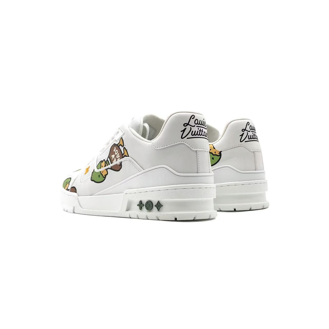 Louis Vuitton Louis Vuitton Duck Nigo White Trainer Sneaker Size US 7.5 / EU 40-41 - 4 Thumbnail