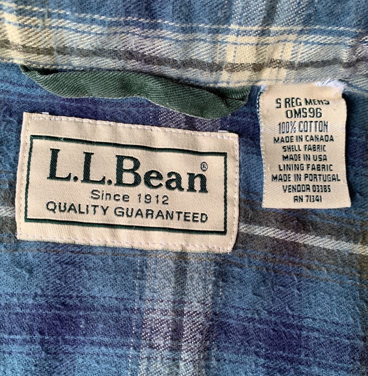 L.L. Bean Vintage LL Bean Flannel Check Shirt Size US L / EU 52-54 / 3 - 8 Thumbnail