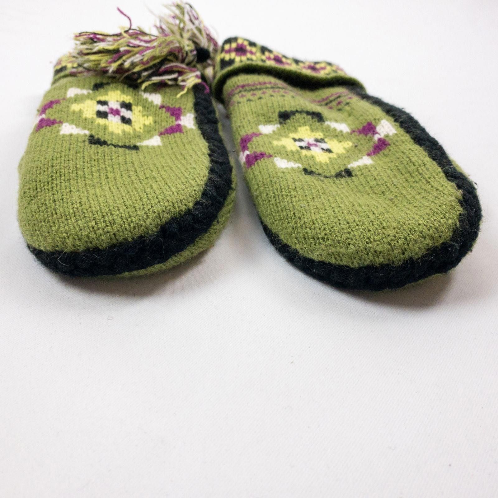 Other Anthropologie Green Patterned Mittens Womens One Size Size ONE SIZE - 5 Thumbnail