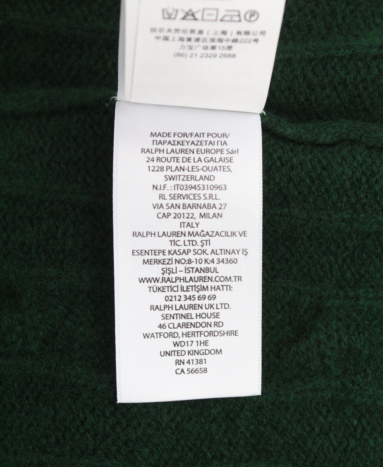 Ralph Lauren Dark Green S Wool Cashmere Tight Knit Pullover 86925 Size US S / EU 44-46 / 1 - 10 Thumbnail