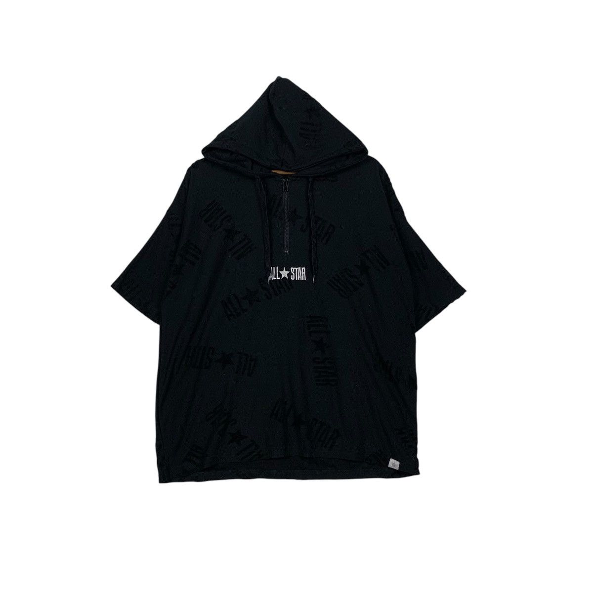 Converse CONVERSE All Star AllOver Logo Short Sleeve Hoodie #1618-C72 Size US L / EU 52-54 / 3 - 3 Thumbnail