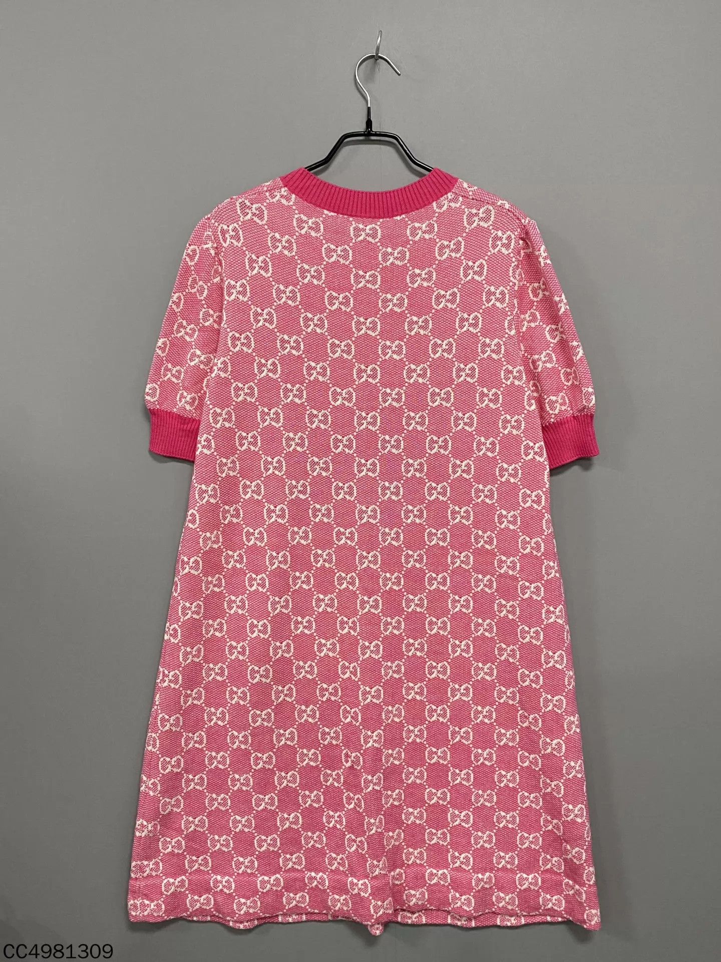 Gucci GUCCI Pink Jacquard Allover Print Dress XL 99 New Size XL / US 12-14 / IT 48-50 - 3 Thumbnail