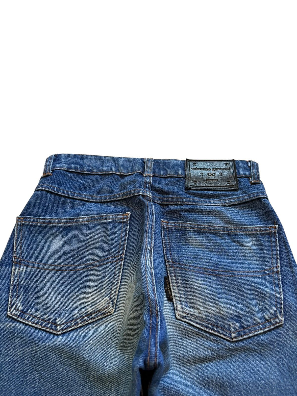 Valentino Vintage Italian Valentino Garavani Blue Wash Jeans Size US 27 - 8 Thumbnail