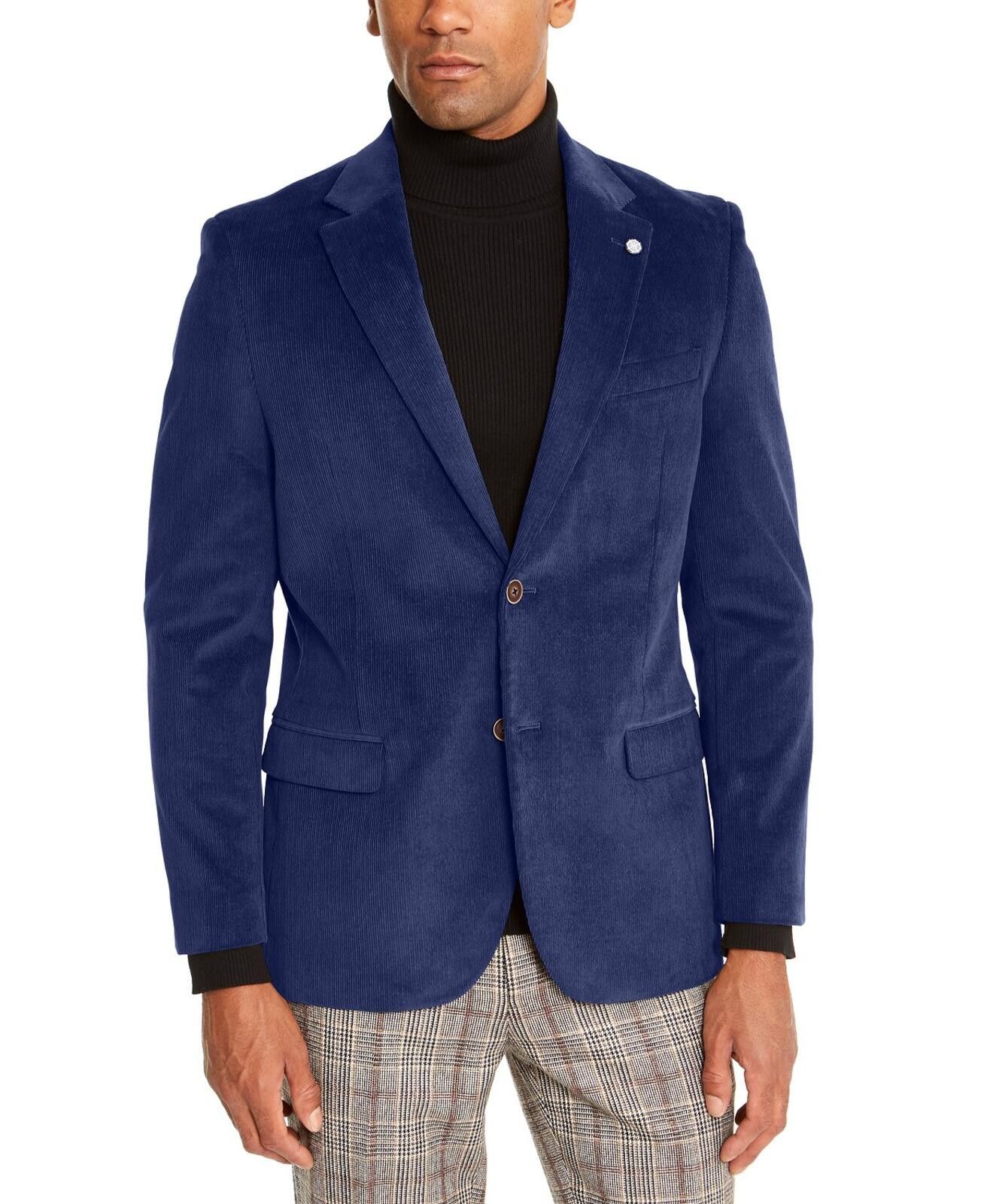Nautica Nautica Modern Fit Corduroy Long Sport Coat Blazer 42 Size 42R - 1 Thumbnail