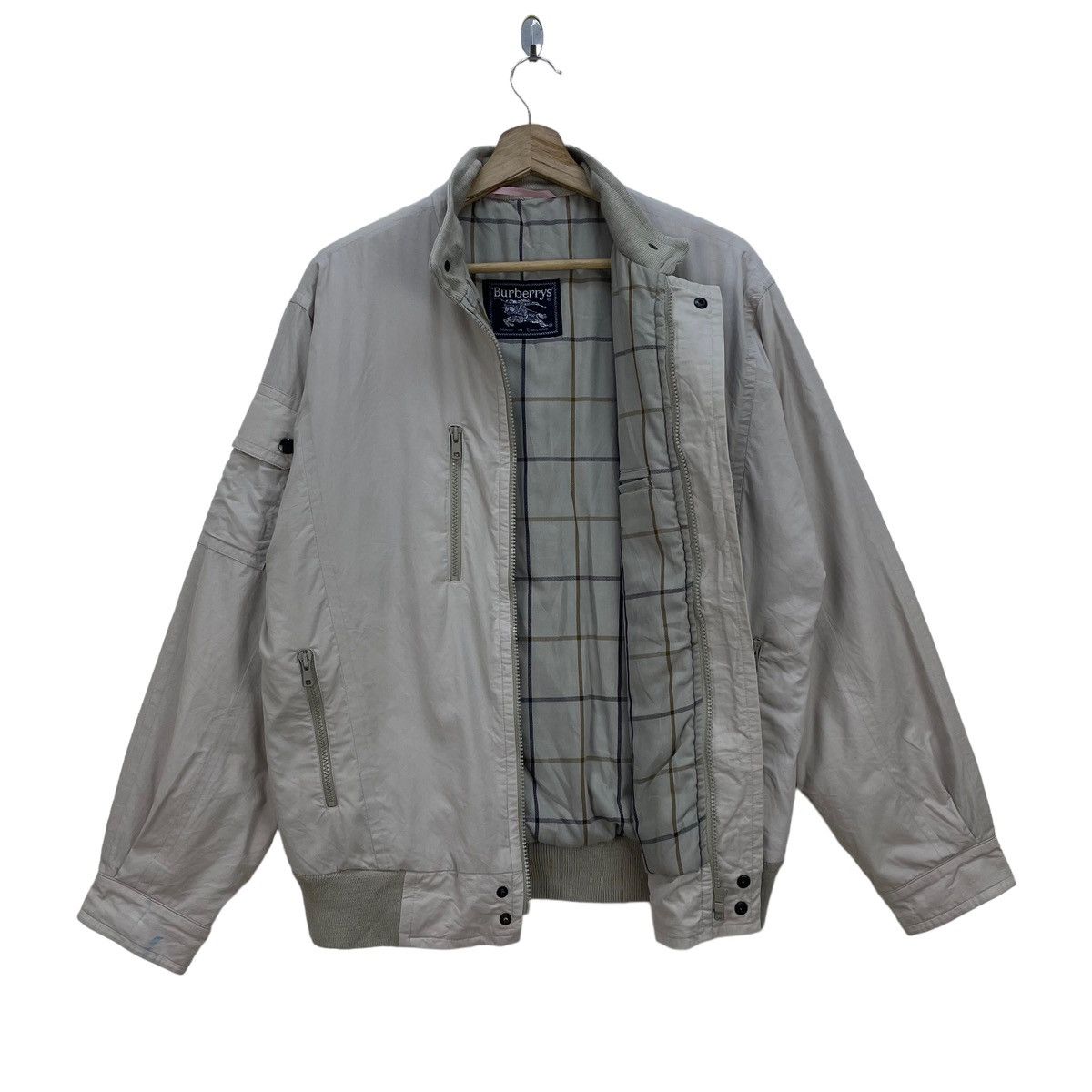 Burberry 🔥Vintage Burberry England Style Bomber Jacket Size US M / EU 48-50 / 2 - 3 Thumbnail