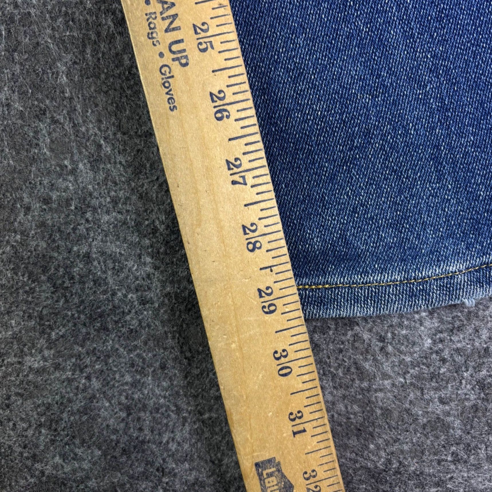 Lee VINTAGE Lee Jeans 5-Pocket High Rise 16P Blue Denim Made in USA Women Size 38" / US 16 / IT 52 - 4 Thumbnail