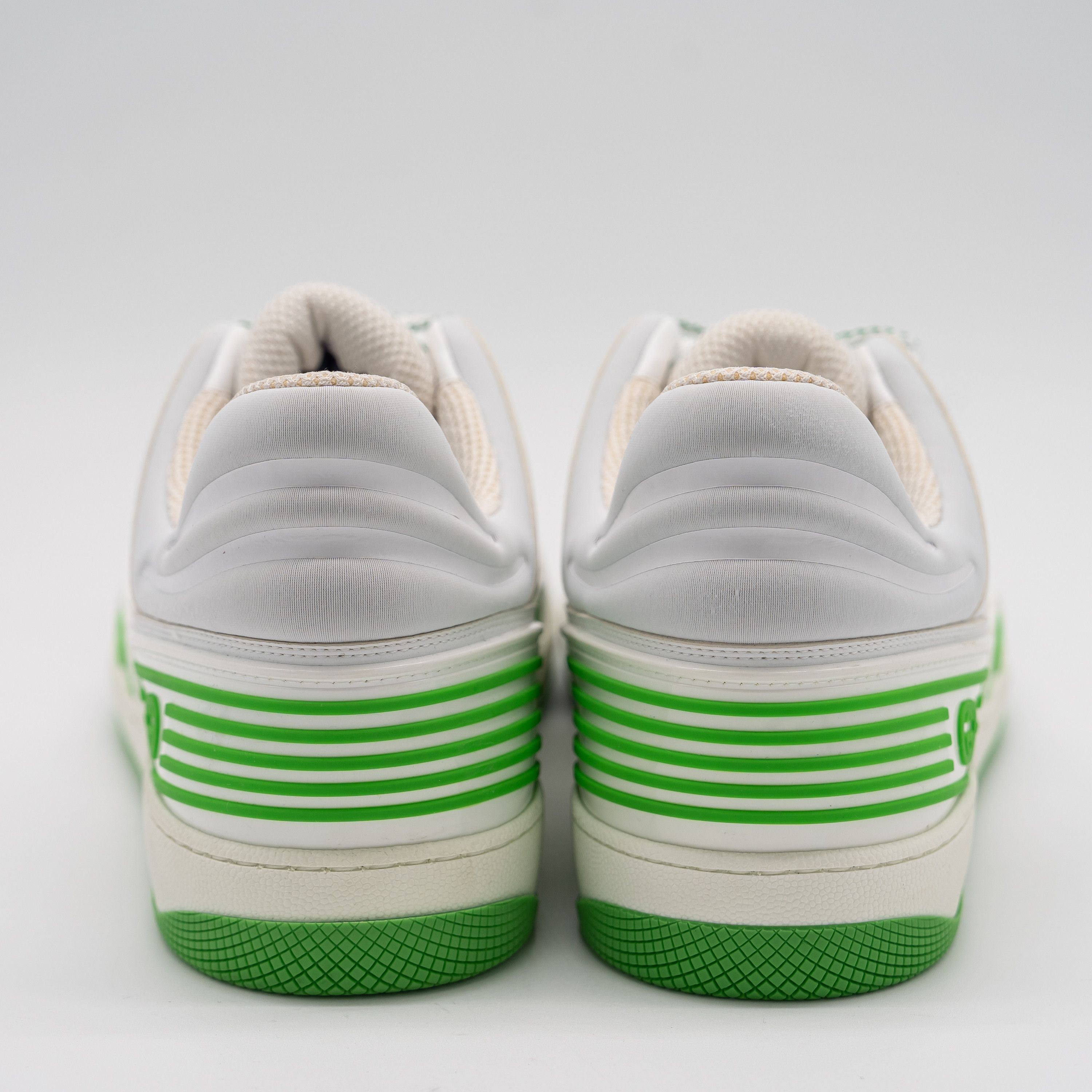Gucci 14G 14.5 US Gucci Basket Low White Green Sneakers GG Size US 14 / EU 47 - 5 Thumbnail