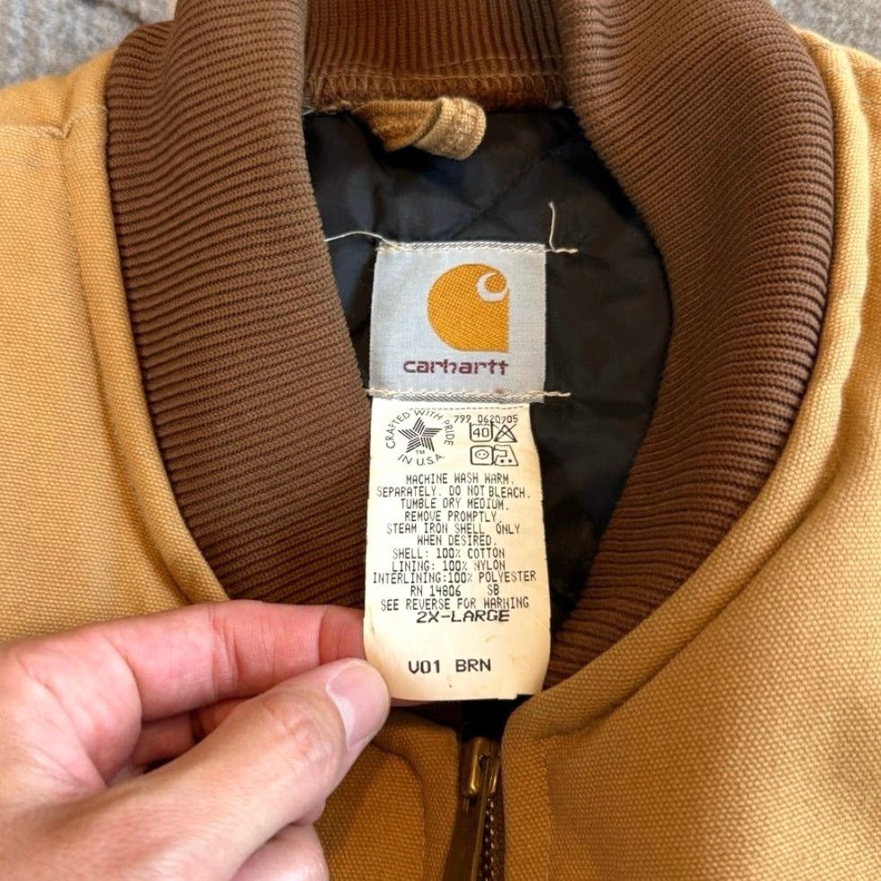 Carhartt VINTAGE Carhartt Vest Chore Lined Quilt 2XL USA Brown Men's Size 2XL 90s Workwear Size US XXL / EU 58 / 5 - 2 Thumbnail