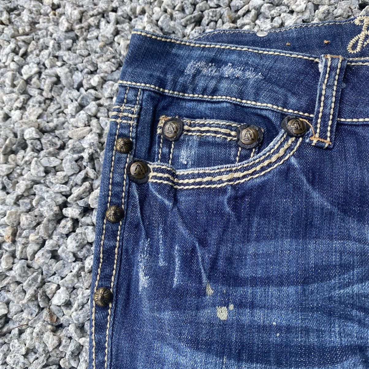 Seditionaries ANTIQUE RIVET STUDDED CROSS CH INSPIRED JEANS Size US 28 / EU 44 - 5 Thumbnail