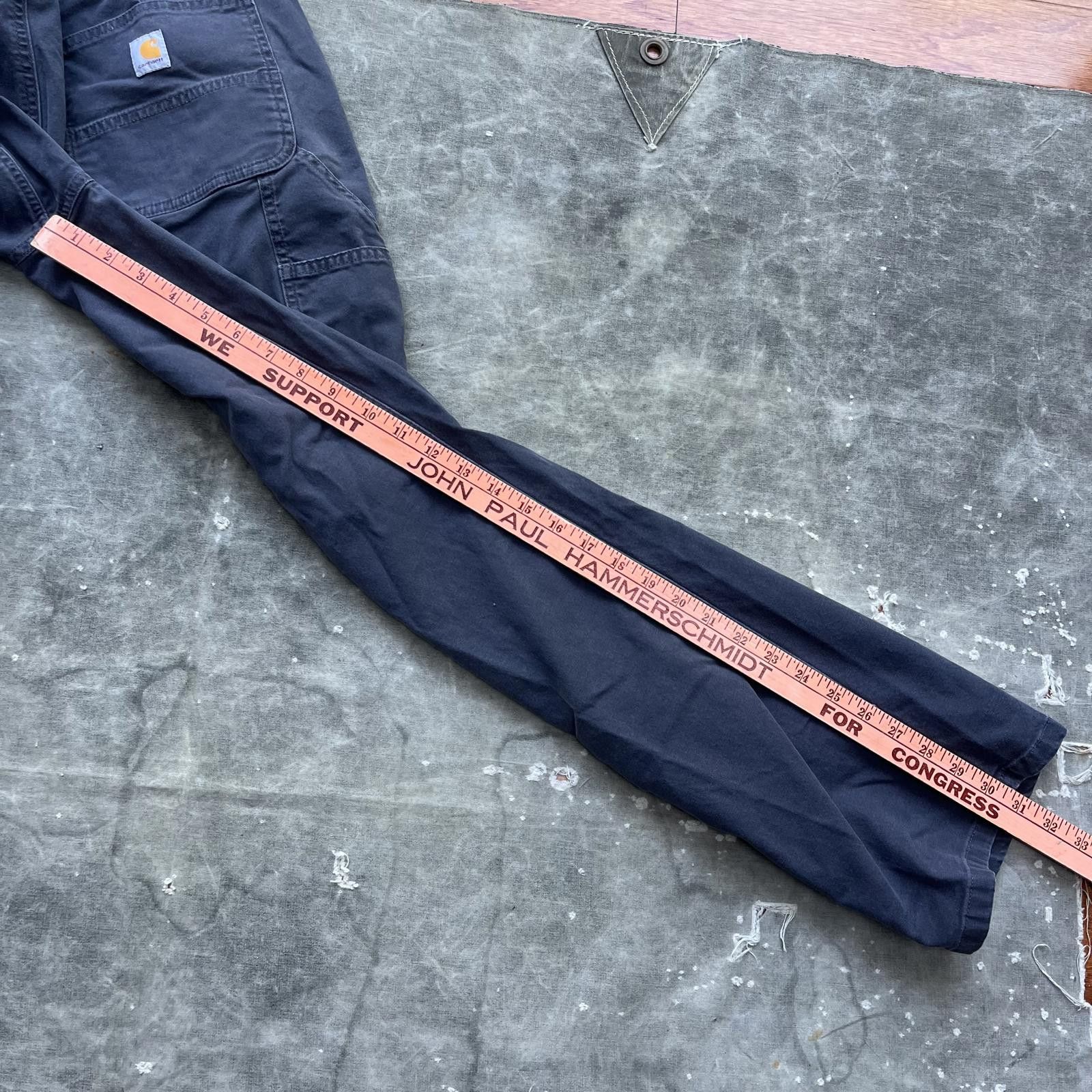 Carhartt × Vintage Vintage Y2K Carhartt Carpenter Dungaree Workwear Pants Size US 33 - 5 Thumbnail