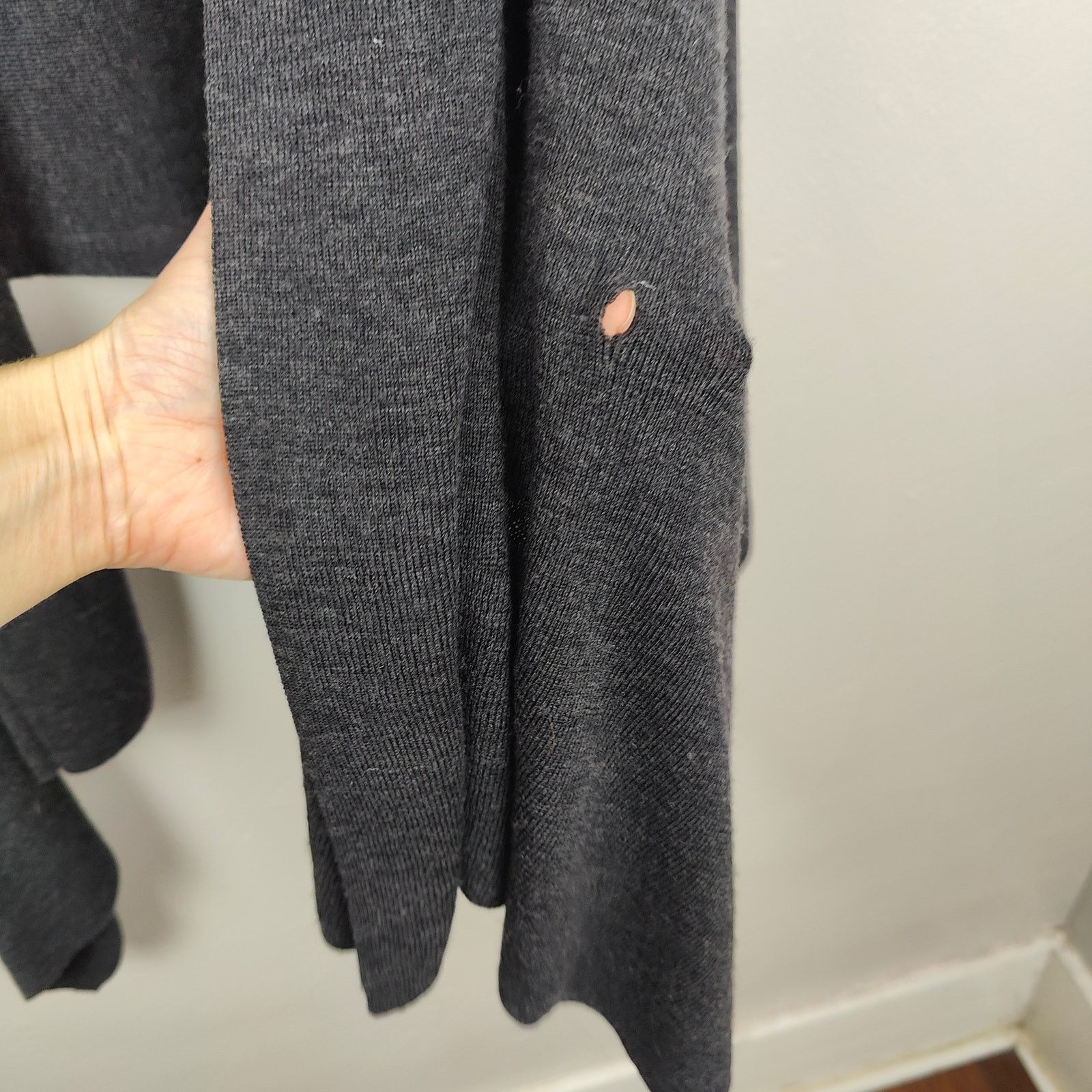 Eileen Fisher Eileen Fisher Open Cardigan Sweater Womens XL Gray Size XL / US 12-14 / IT 48-50 - 3 Thumbnail
