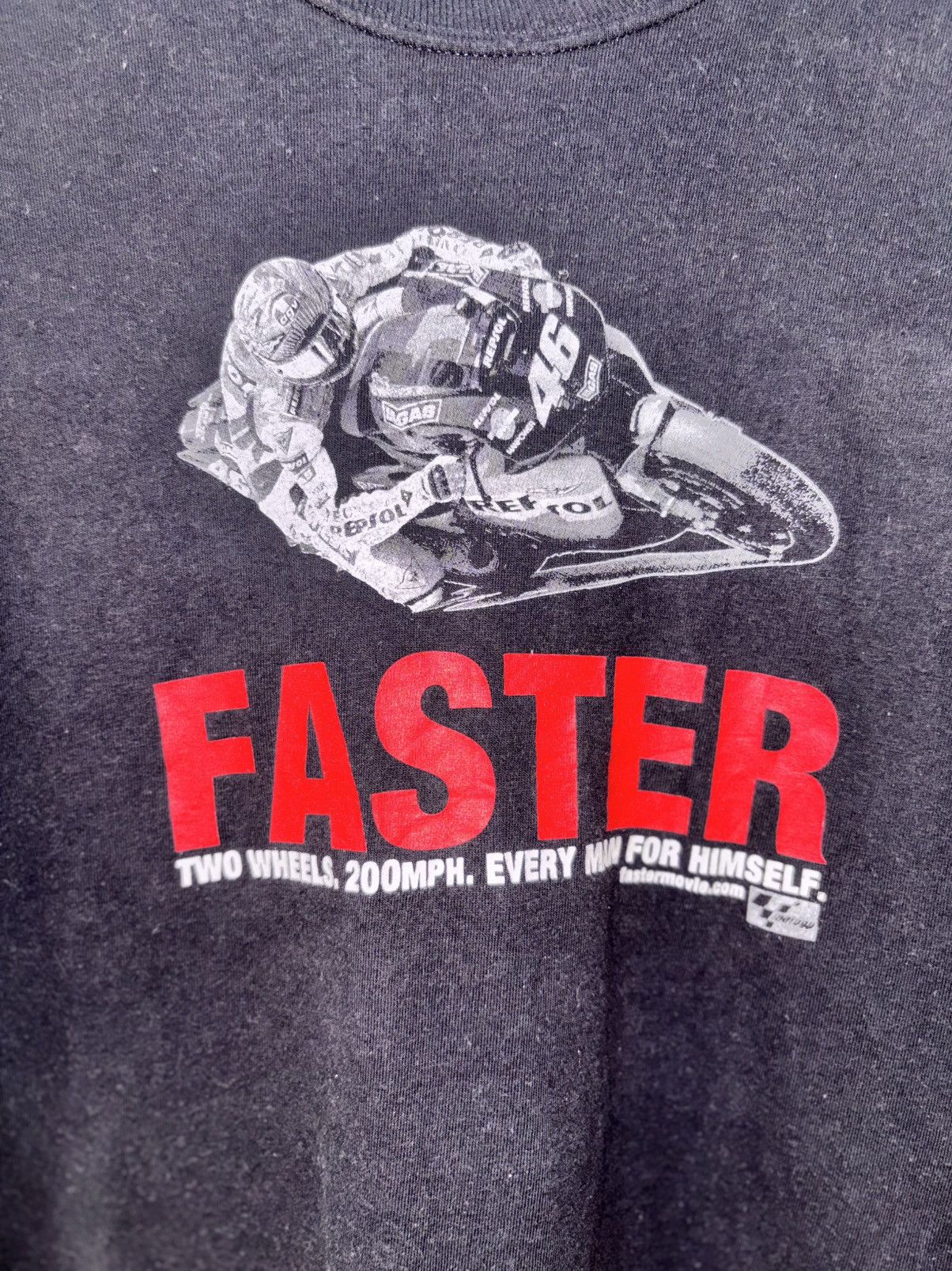 Hanes Vintage 2004 "Faster" MotoGP Movie Valentino Rossi Art Size US XXL / EU 58 / 5 - 3 Thumbnail