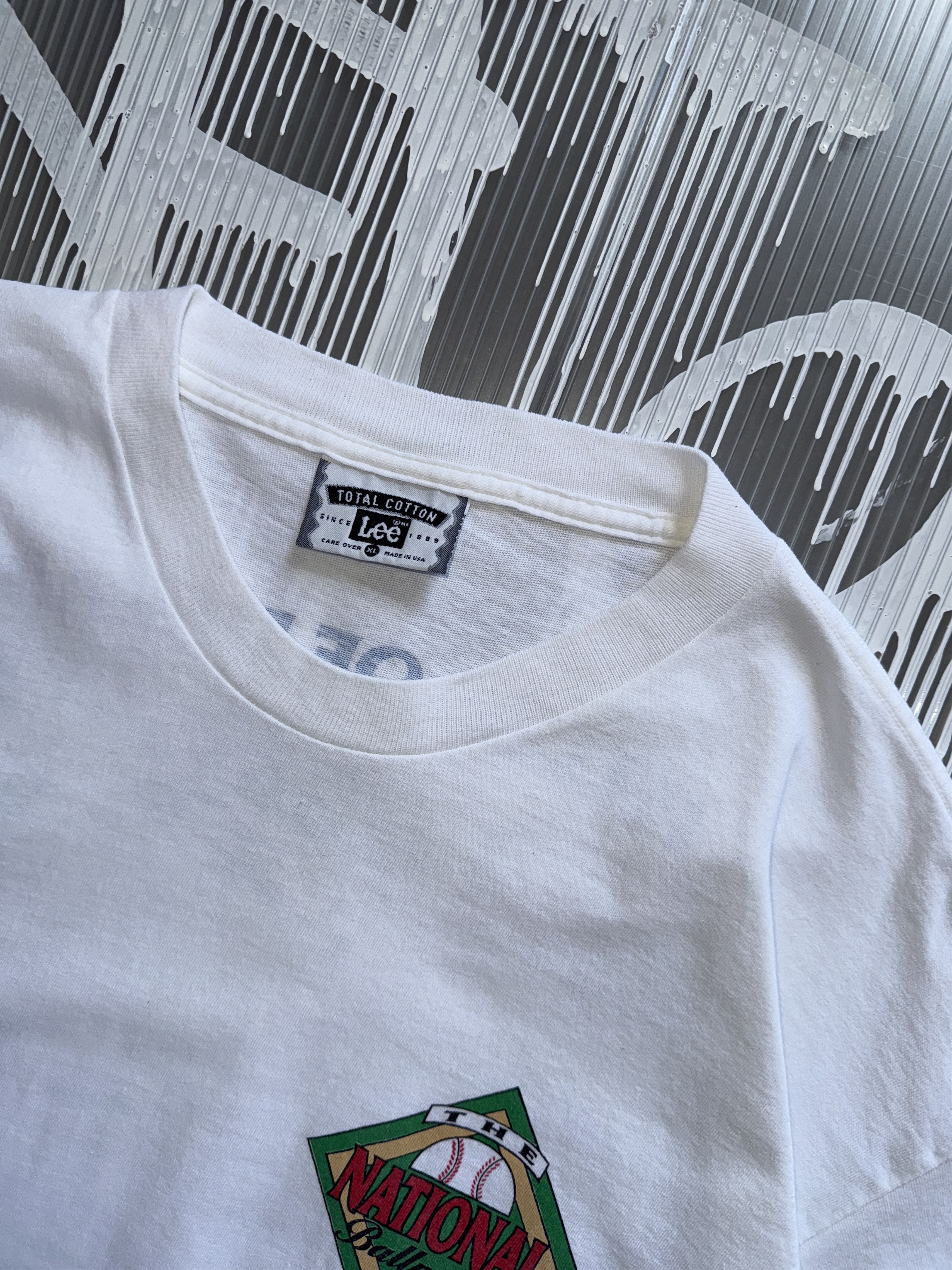 Lee Lee MLB vintage white t-shirt 1994 - XL Size US XL / EU 56 / 4 - 4 Thumbnail