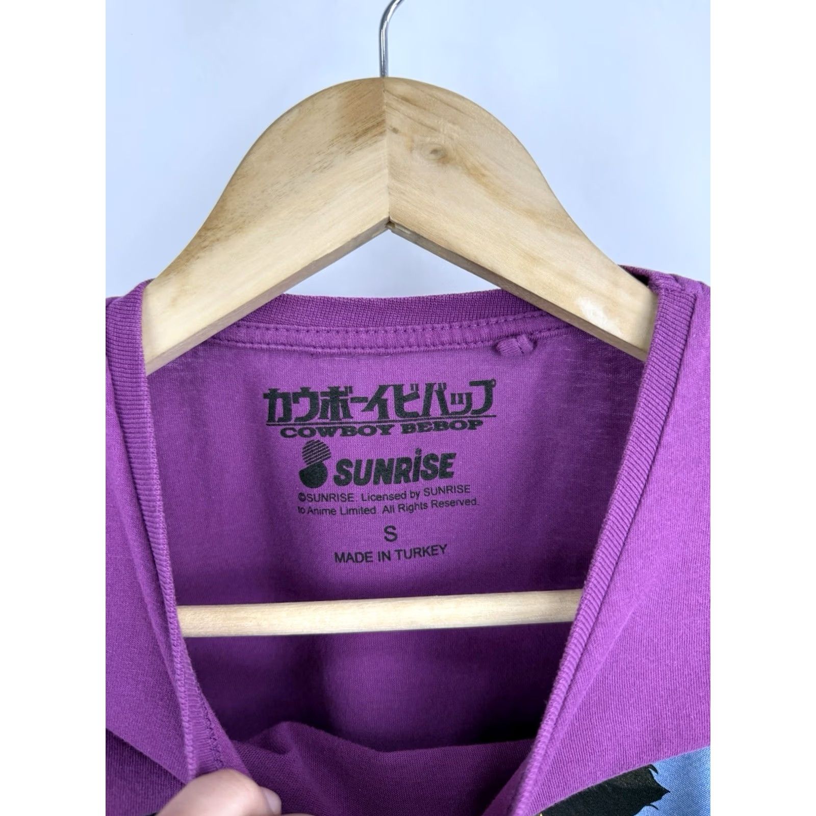 Vintage VINTAGE Cowboy Bebop Spike Spiegel Jet Black T-Shirt Japan S Purple Mens Size US S / EU 44-46 / 1 - 5 Thumbnail