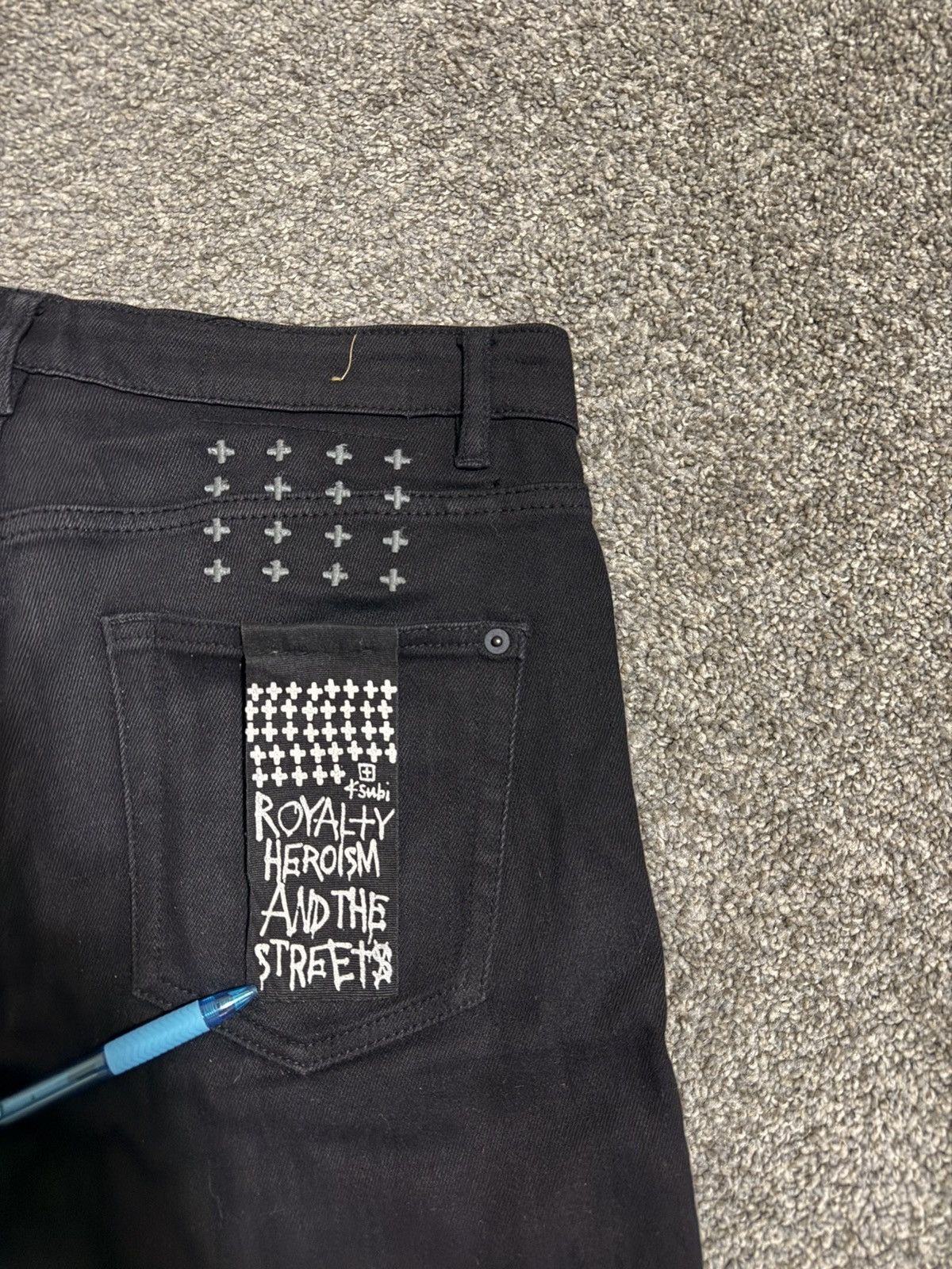Ksubi Ksubi Van Winkle Black Rebel Jeans Size US 31 - 4 Thumbnail