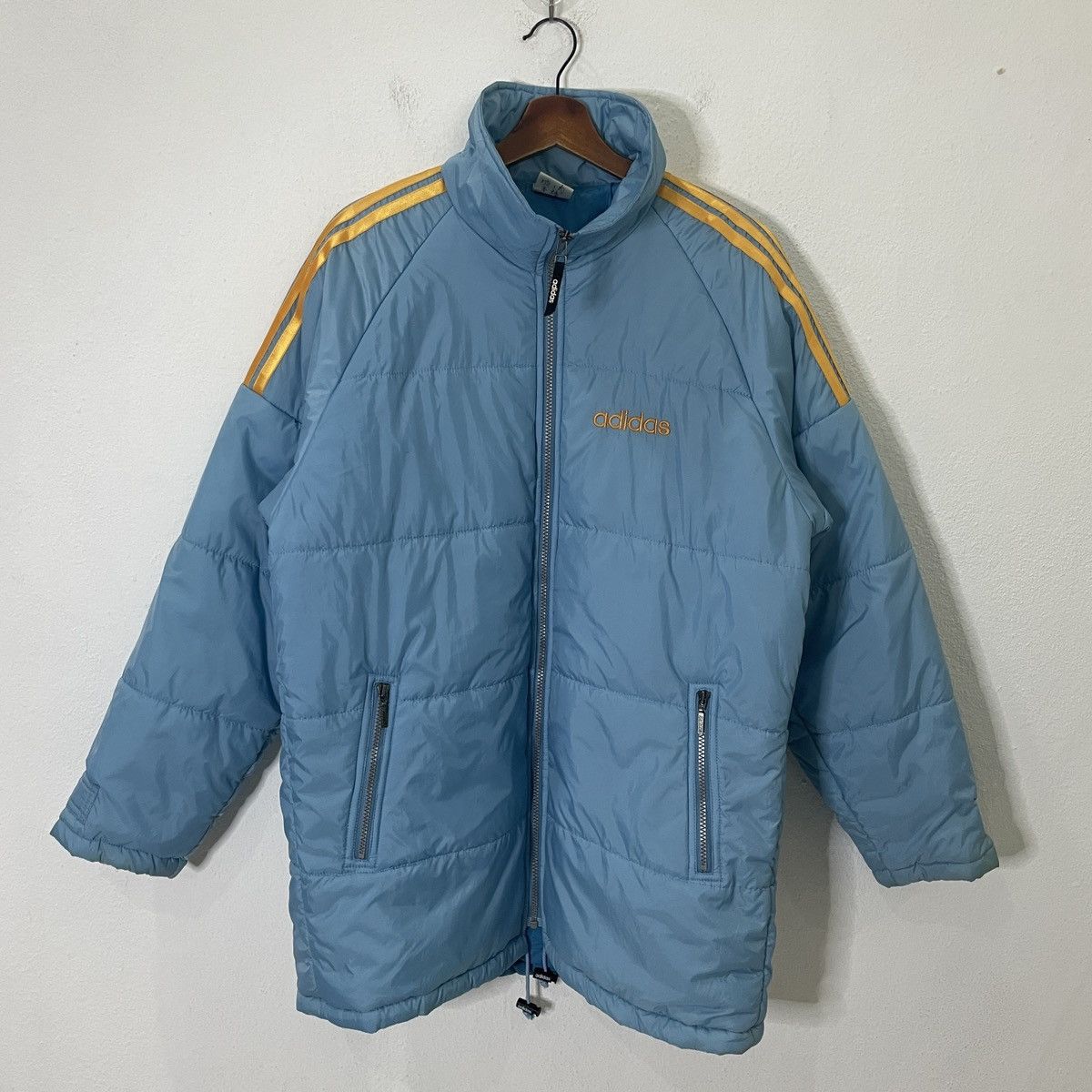 Adidas Vintage Adidas Puffer Jacket Size US L / EU 52-54 / 3 - 1 Thumbnail