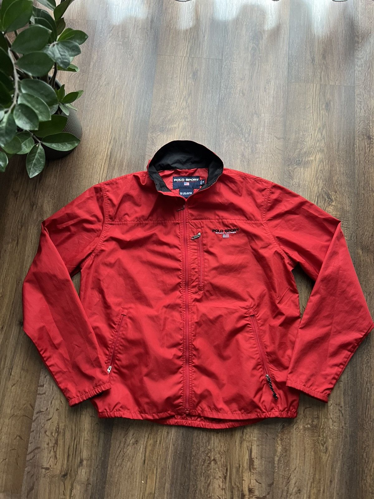 Polo Ralph Lauren × Ralph Lauren × Ralph Lauren Sport Red Wind breaker jacket Polo Sport Ralph Lauren embroidered Size US S / EU 44-46 / 1 - 2 Thumbnail