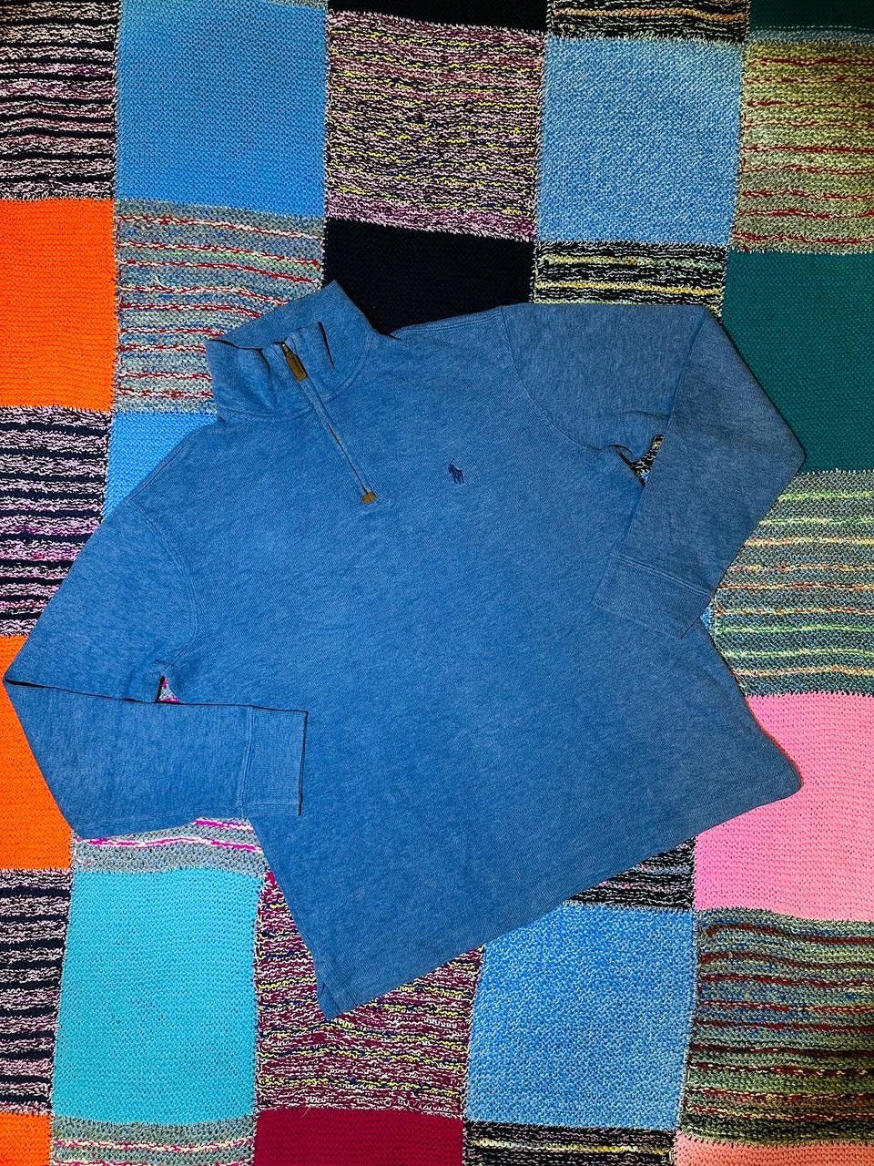 Polo Ralph Lauren × Vintage Polo RL Estate Rib 1/4 Quarter Zip Sweater Sweatshirt S size Size US S / EU 44-46 / 1 - 1 Thumbnail