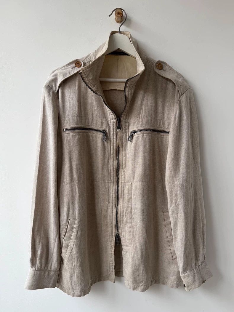 Yohji Yamamoto Yohji Yamamoto Yohji Yamamoto Y's Men Linen Jacket Size US M / EU 48-50 / 2 - 2 Thumbnail
