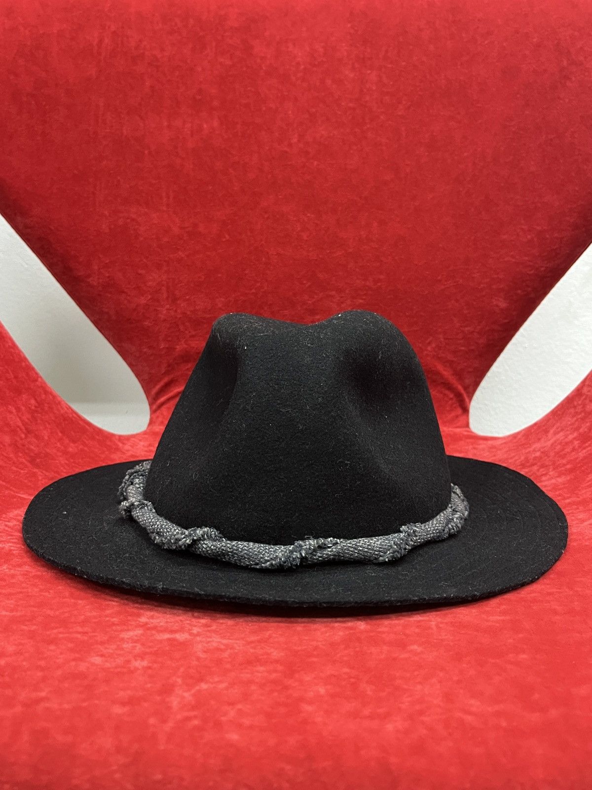 Visvim Blue Blue Japan RRL Hedi Slimane The Soloist Wool Fedora Hat Size ONE SIZE - 2 Thumbnail