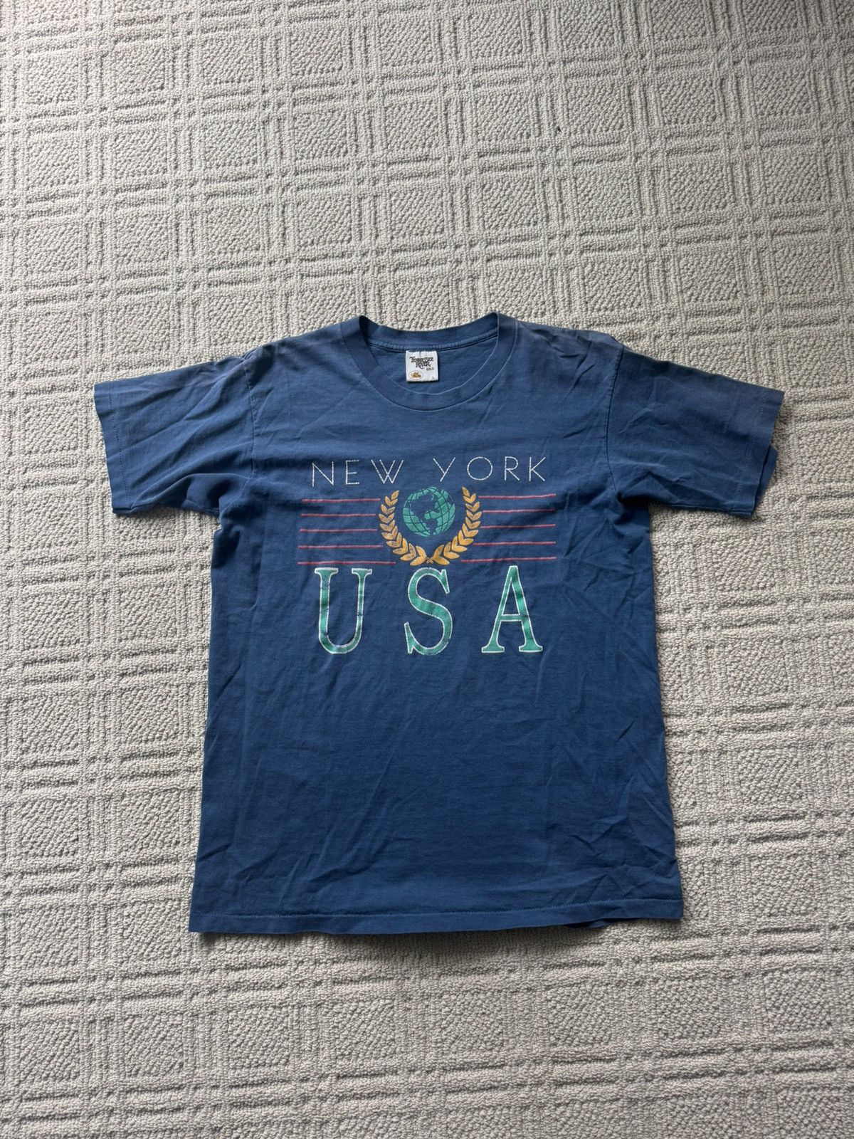 Vintage Vintage Single Stitch NY Tee Size US L / EU 52-54 / 3 - 1 Thumbnail