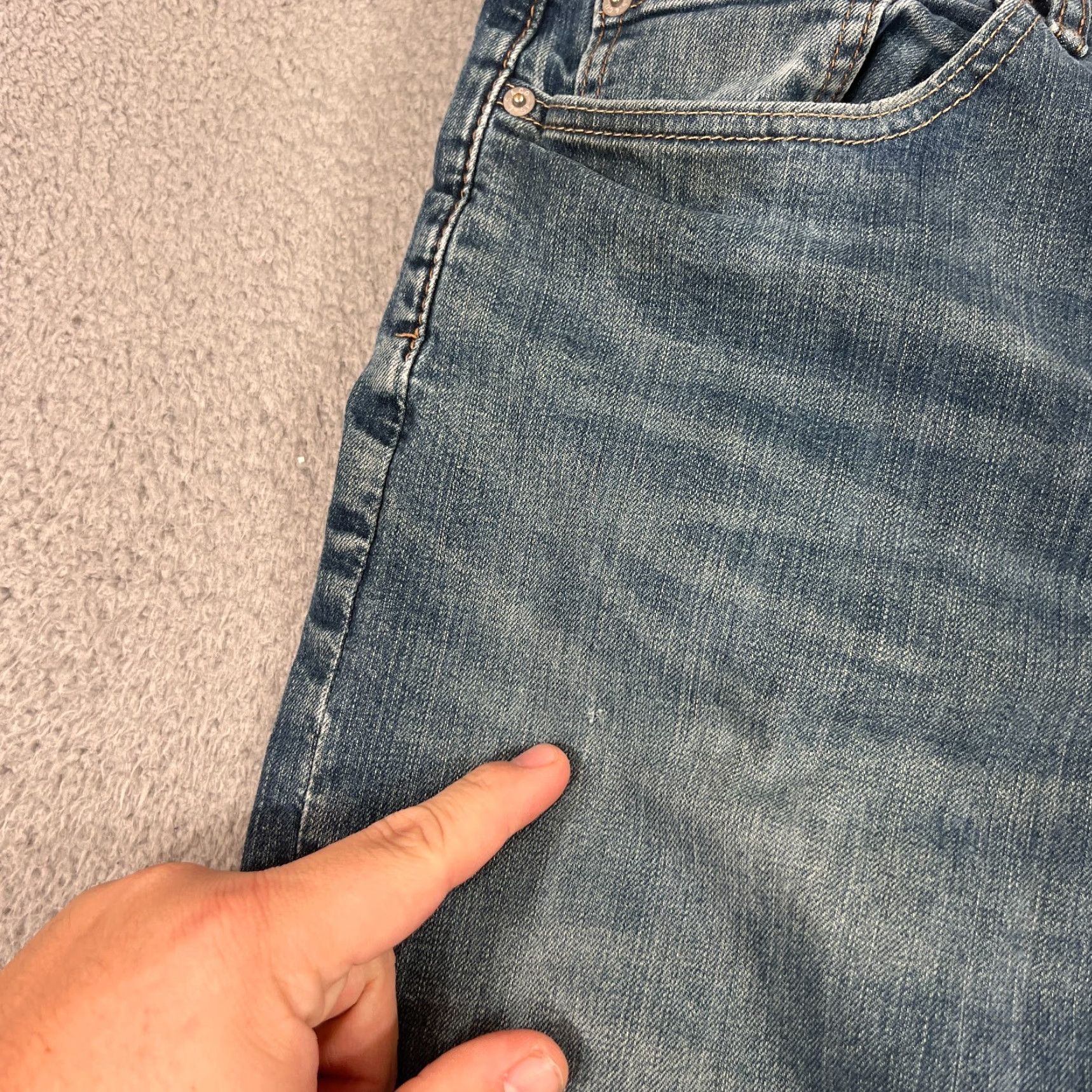 Levi's Levi's 559 Jeans Relaxed Straight 36x30 Blue Medium Denim Mens Size US 36 / EU 52 - 3 Thumbnail