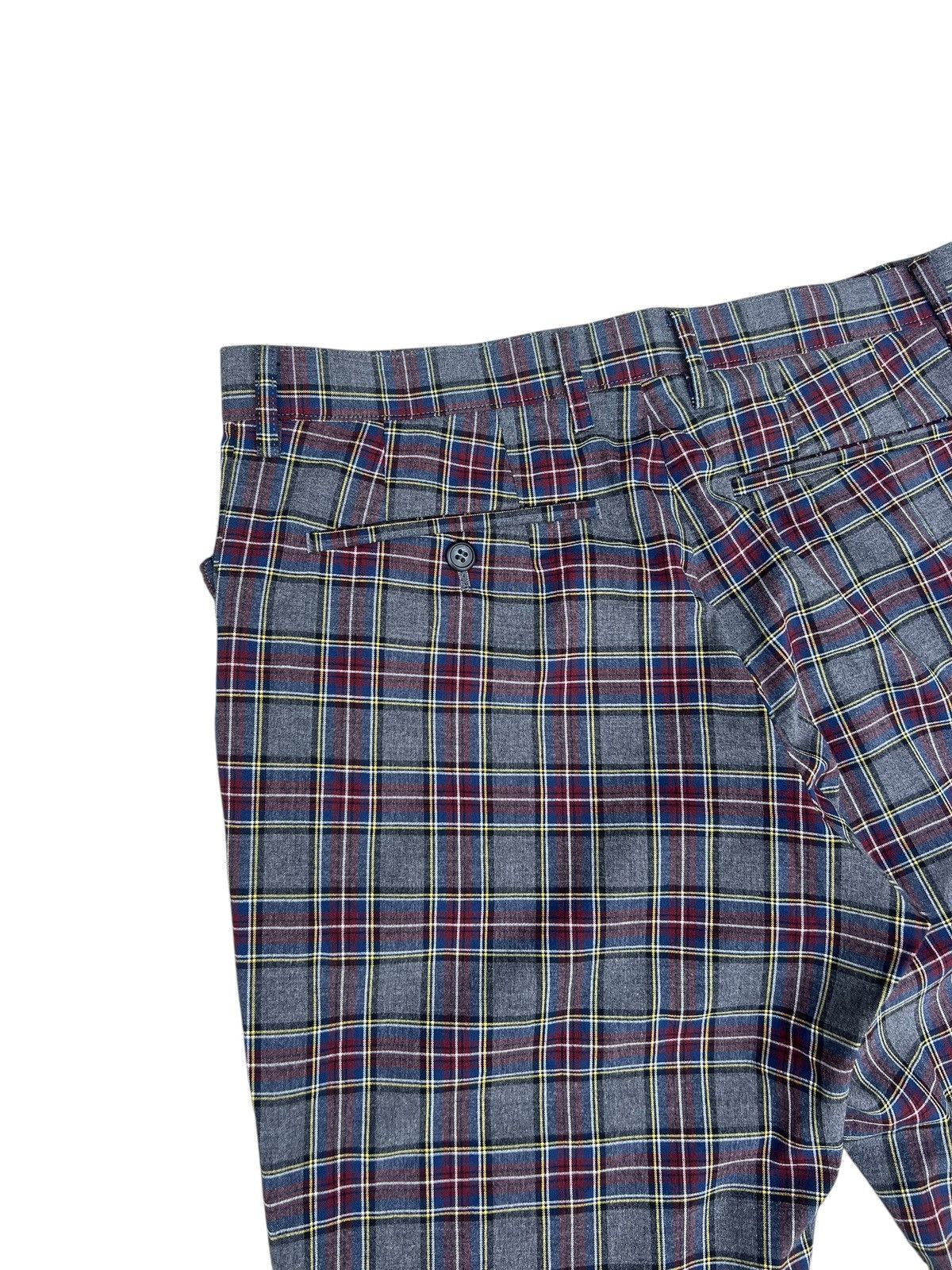 PPFM Vintage PPFM Rayon Polyester Blend Stretch Tartan Flare Pant Size US 31 - 14 Thumbnail