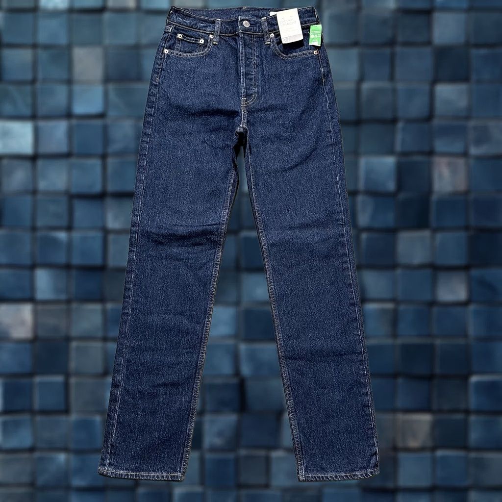 Gap GAP Jeans Womens 27 4T Blue Denim Straight High Rise Button Fly Size 27" / US 4 / IT 40 - 1 Thumbnail