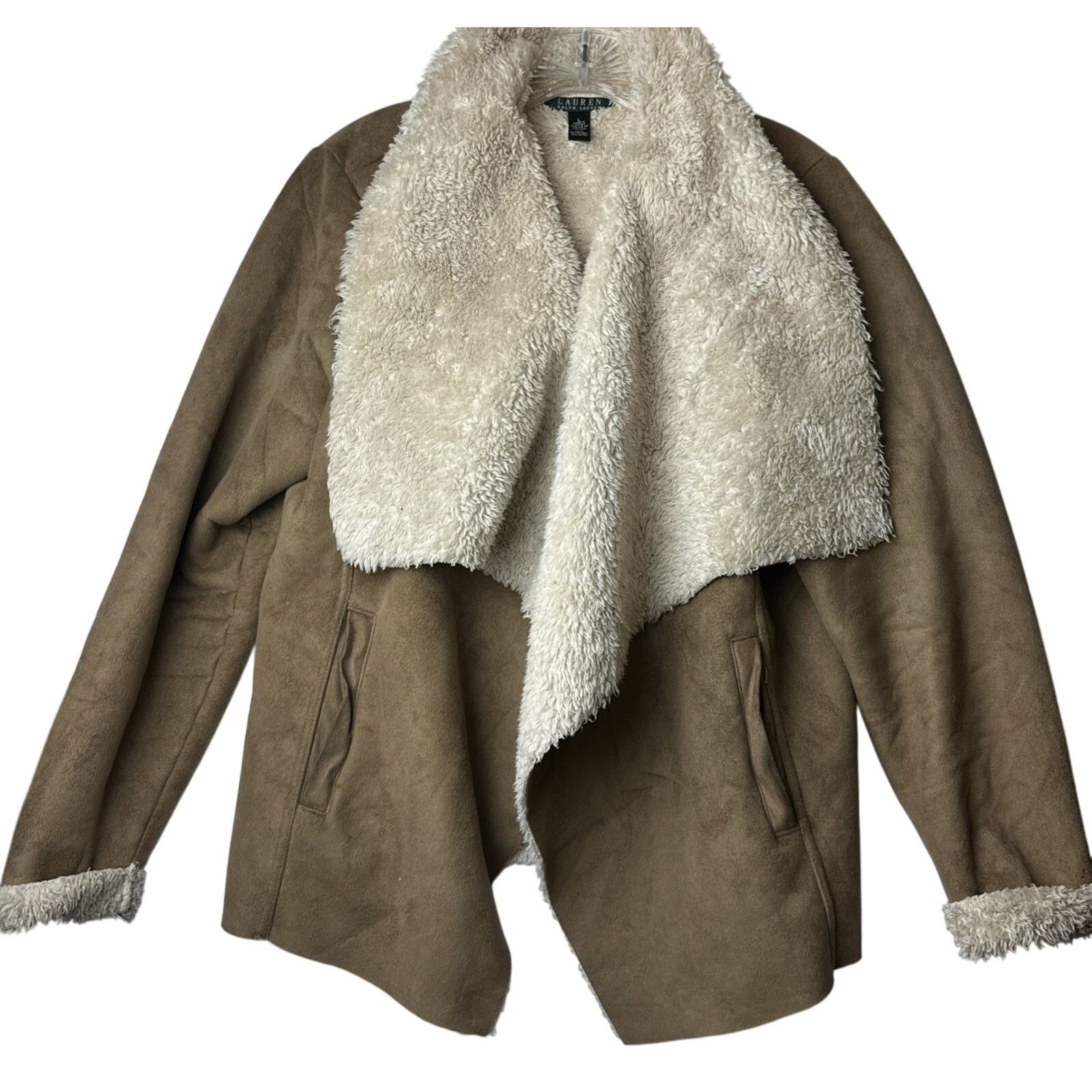 Lauren Ralph Lauren lauren ralph lauren Open Faux Suede Jacket Lining Soft L Size L / US 10 / IT 46 - 1 Thumbnail