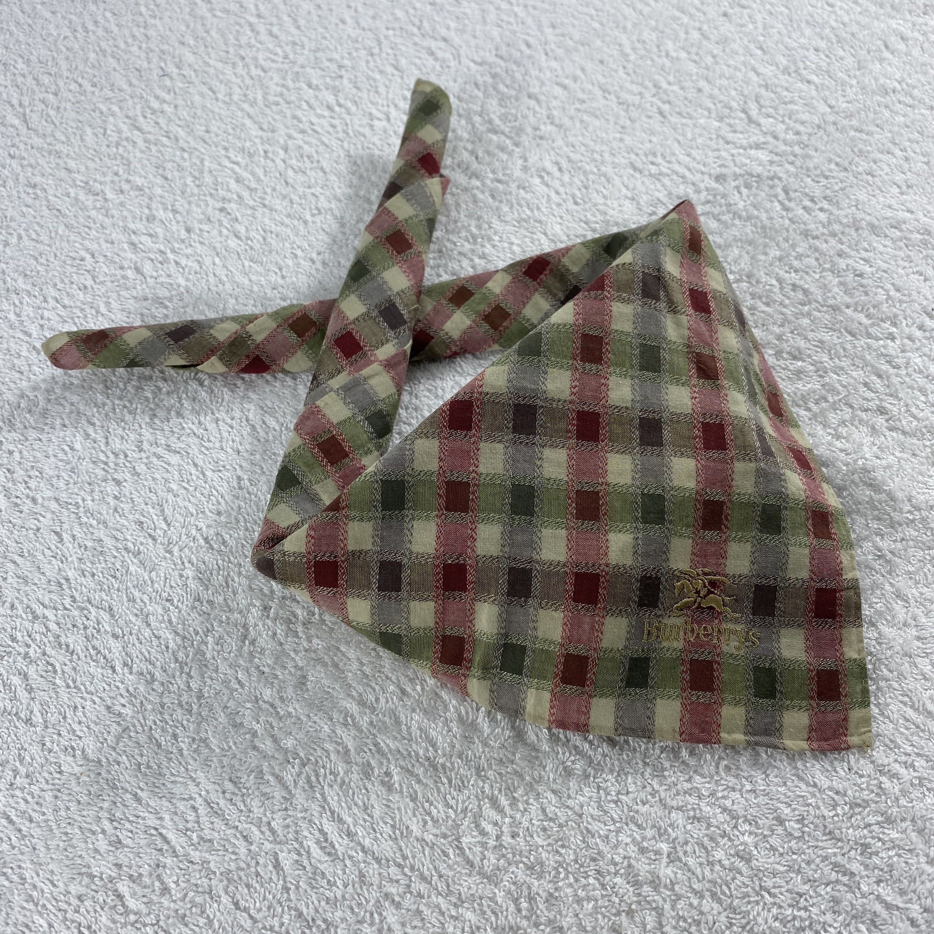 Burberry × Vintage Burberry Bandana/ Handkerchief / Neckerchief Size ONE SIZE - 2 Thumbnail