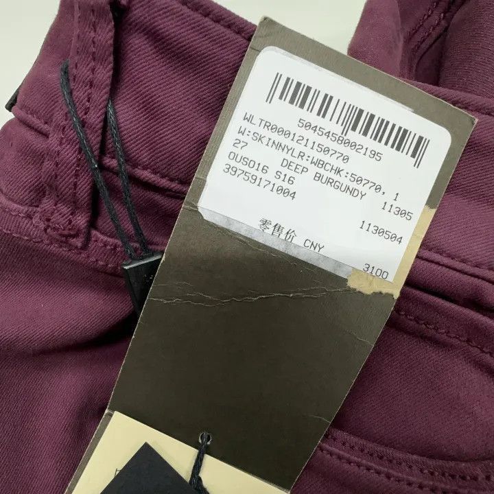 Burberry Burberry Burberry Dark Purple Casual Pants for Men-2507 Size US 27 - 6 Thumbnail