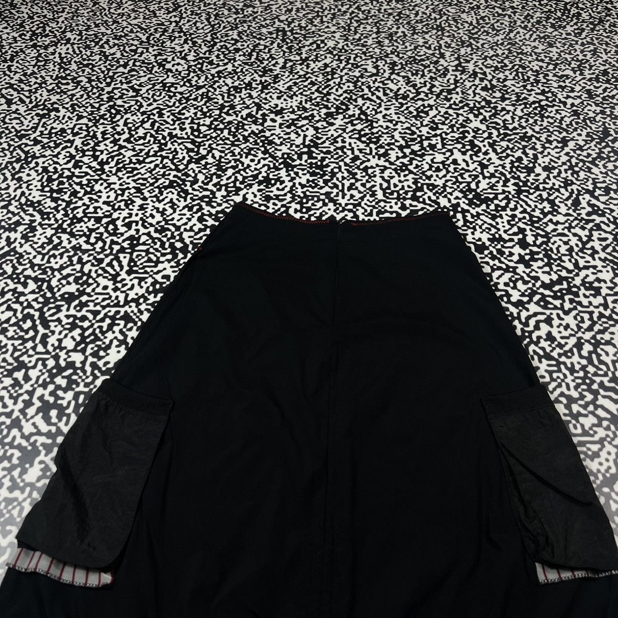 Japanese Brand Vintage Y2K Double Jeu Japanese Flared Cargo Midi Skirt Size 26" / US 2 / IT 38 - 11 Thumbnail
