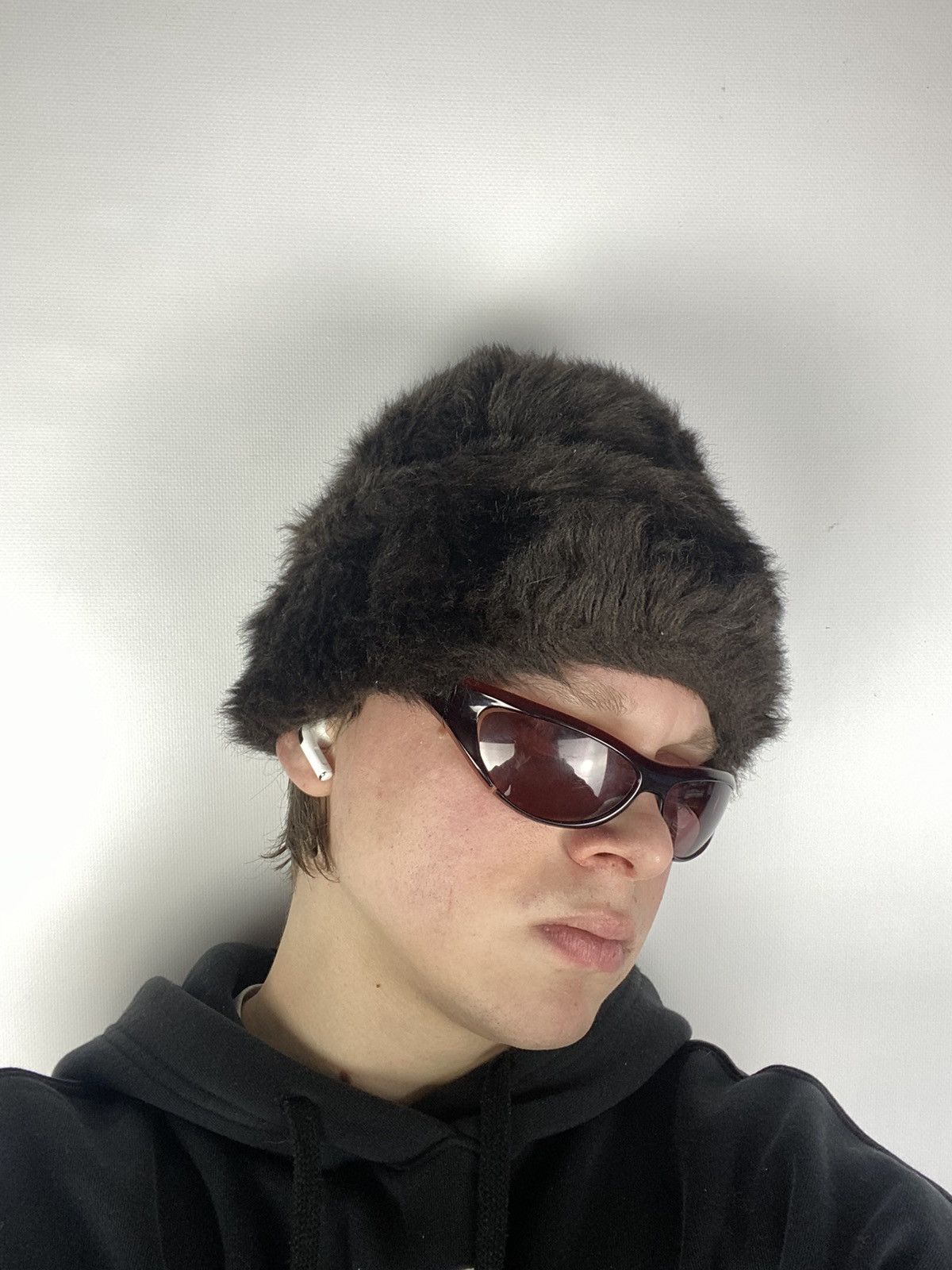 20471120 × Hysteric Glamour VNTG Y2K Japanese Style Boxy Fuzzy Mohair Ushanka Hat A8G Size ONE SIZE - 2 Thumbnail