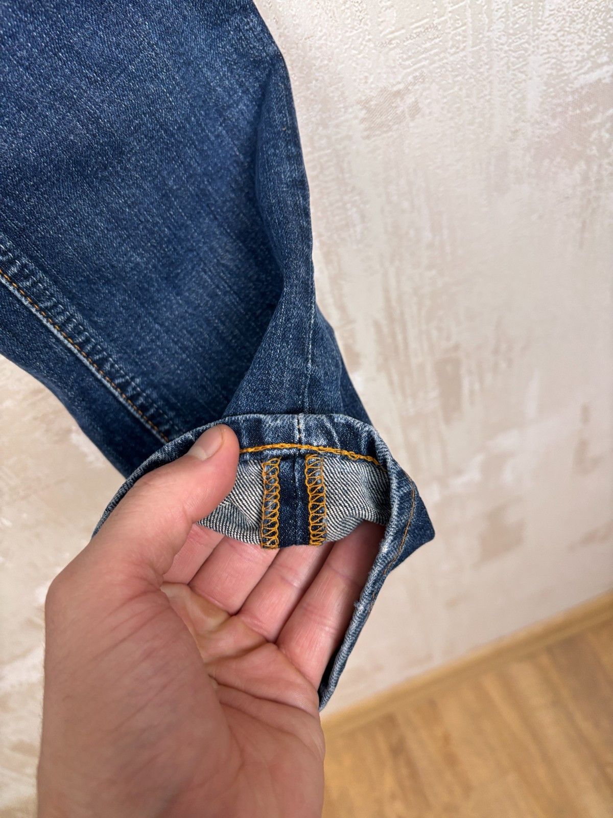 Nudie Jeans Nudie Jeans Co Grim Tim Dark Blue Orange W 32 L 34 Size US 32 / EU 48 - 6 Thumbnail