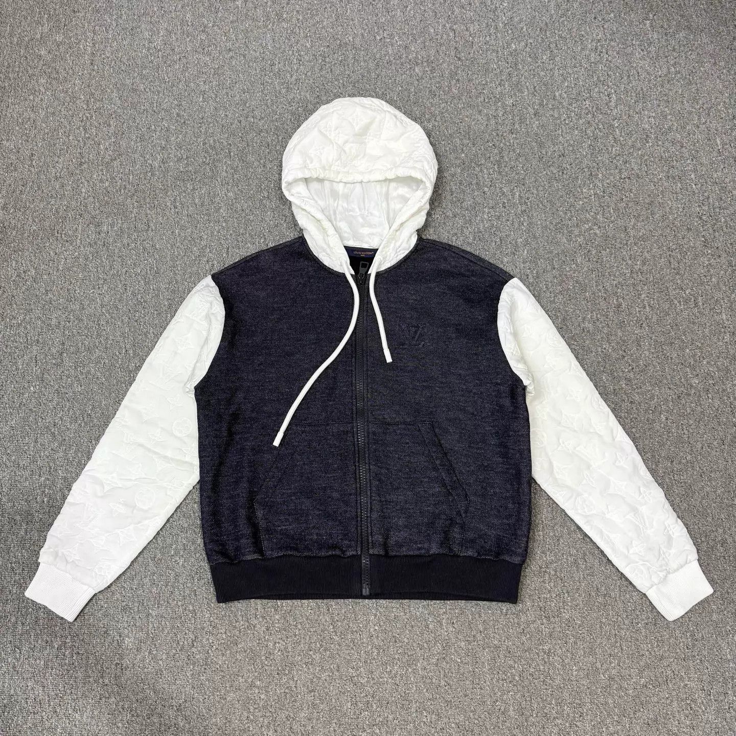 Louis Vuitton LV Monogram denim panelled hooded jacket S 99 New Size US S / EU 44-46 / 1 - 1 Thumbnail