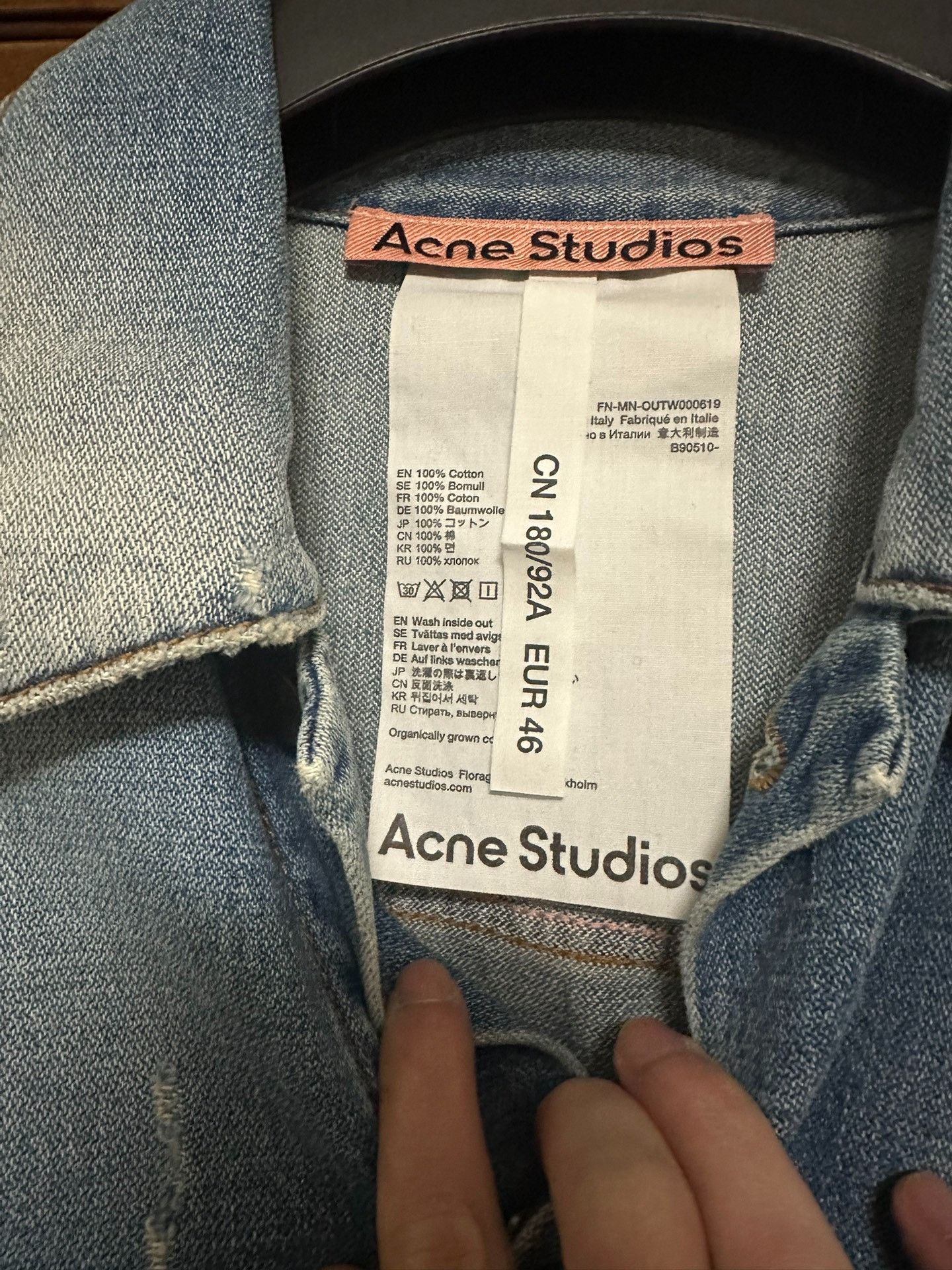 Acne Studios acne studios Washed to make old denim coats 2501-Nextarrow Size US S / EU 44-46 / 1 - 2 Thumbnail