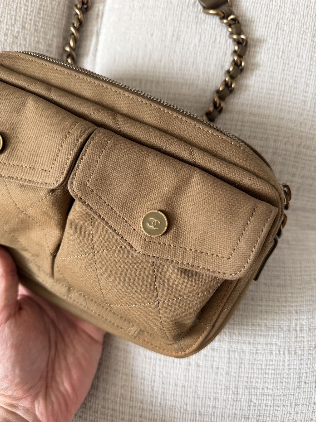 Chanel 20C Cruise Collection Belted Khaki Green / Brown Waist Bag Size ONE SIZE - 8 Thumbnail