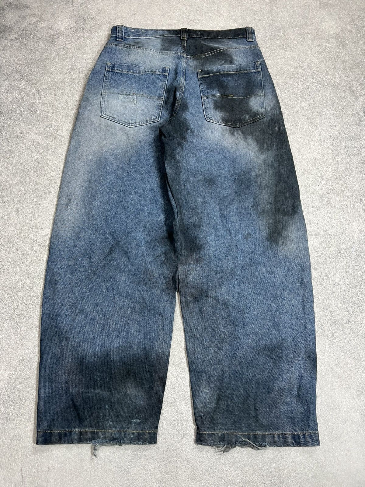 Japanese Brand vtg if6was9 type baggy distressed balenci type jeans 90s Size US 31 - 6 Thumbnail